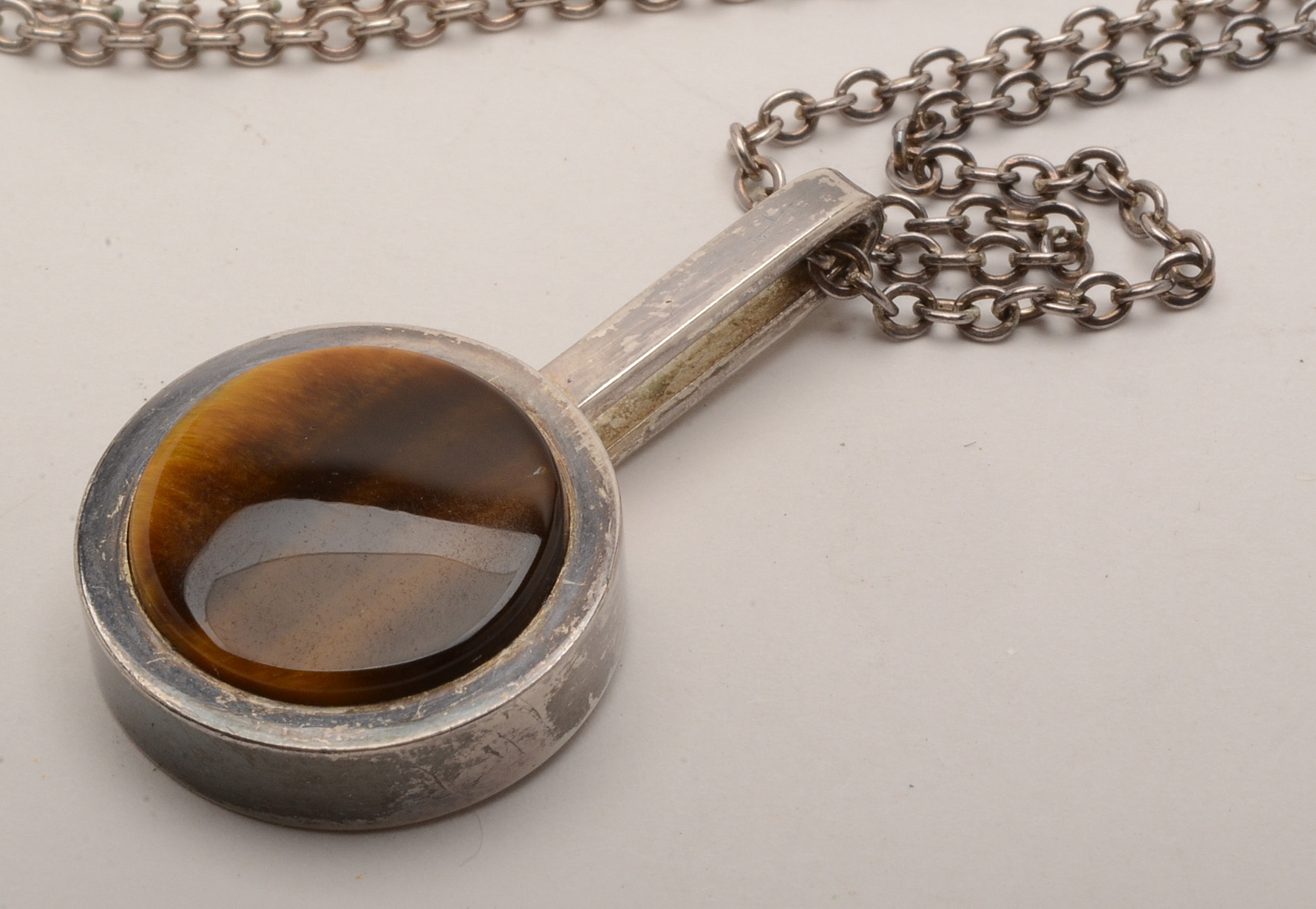 Sterling Silver and Tiger's Eye Necklace