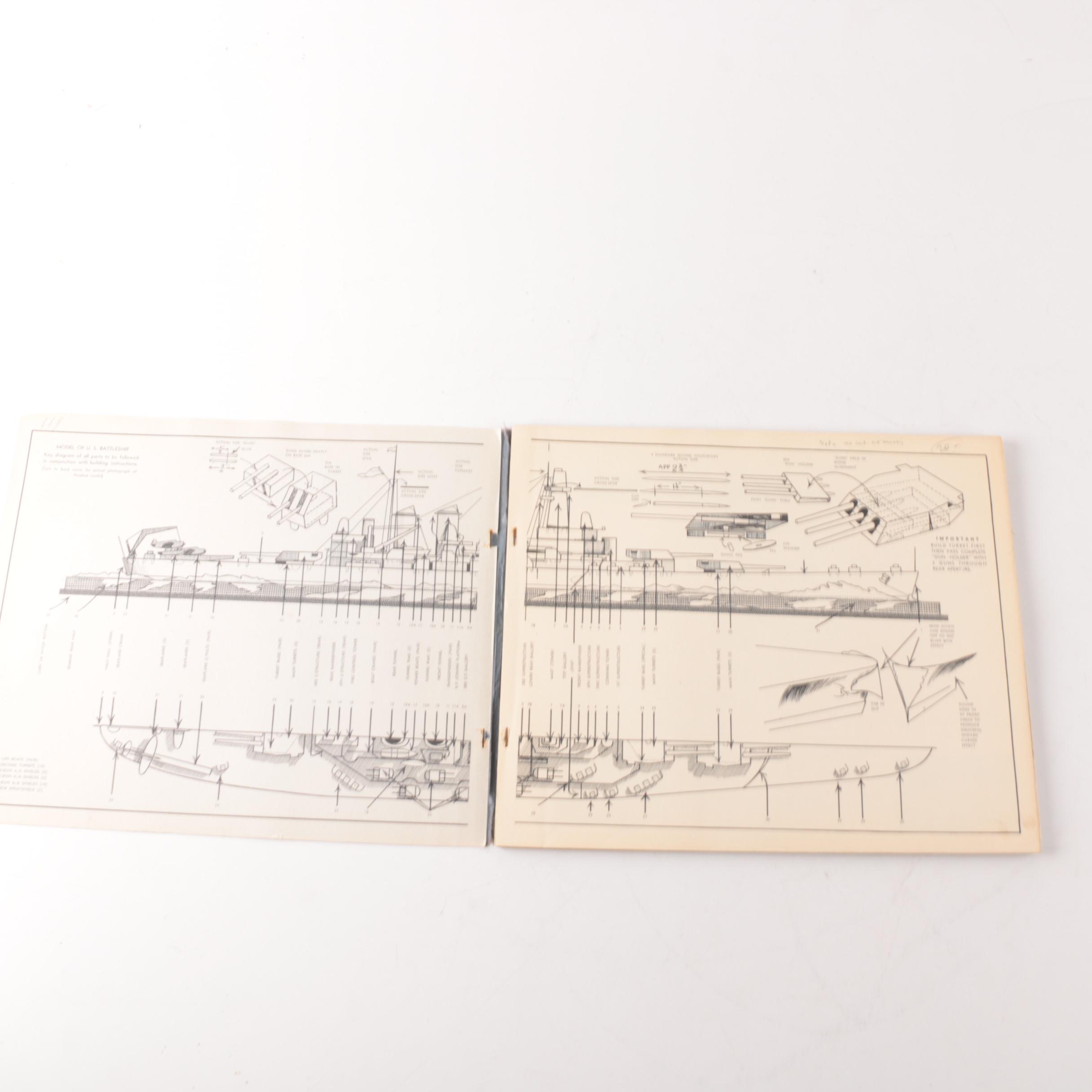 "Rigby's Easy-to-Build Models of Naval Craft" 1944 Model Book