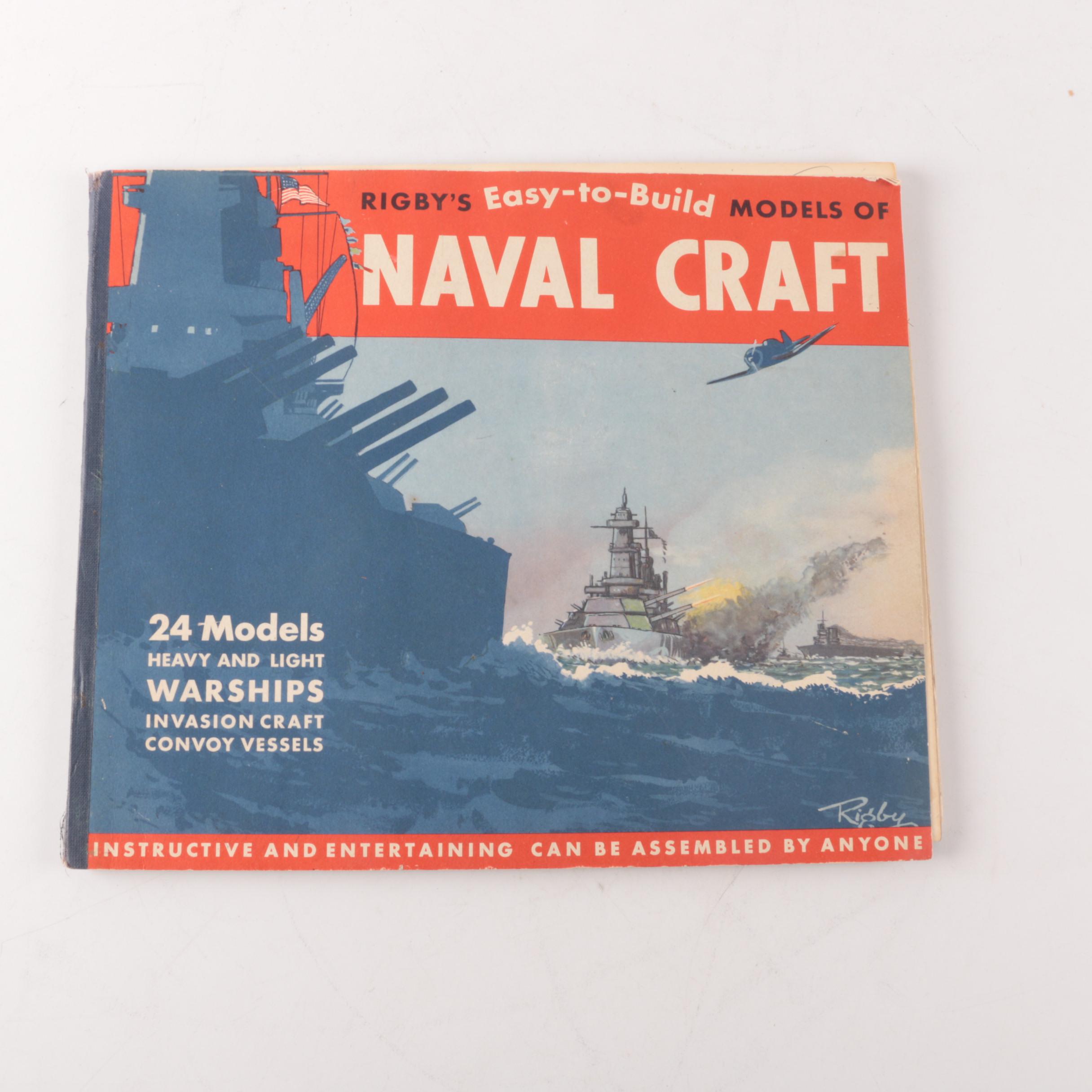 "Rigby's Easy-to-Build Models of Naval Craft" 1944 Model Book