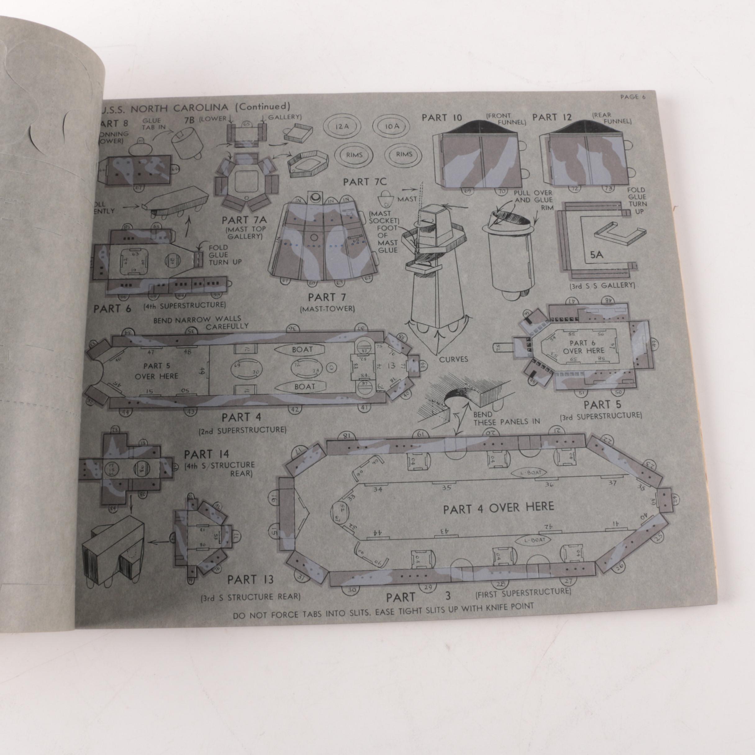 "Rigby's Easy-to-Build Models of Naval Craft" 1944 Model Book