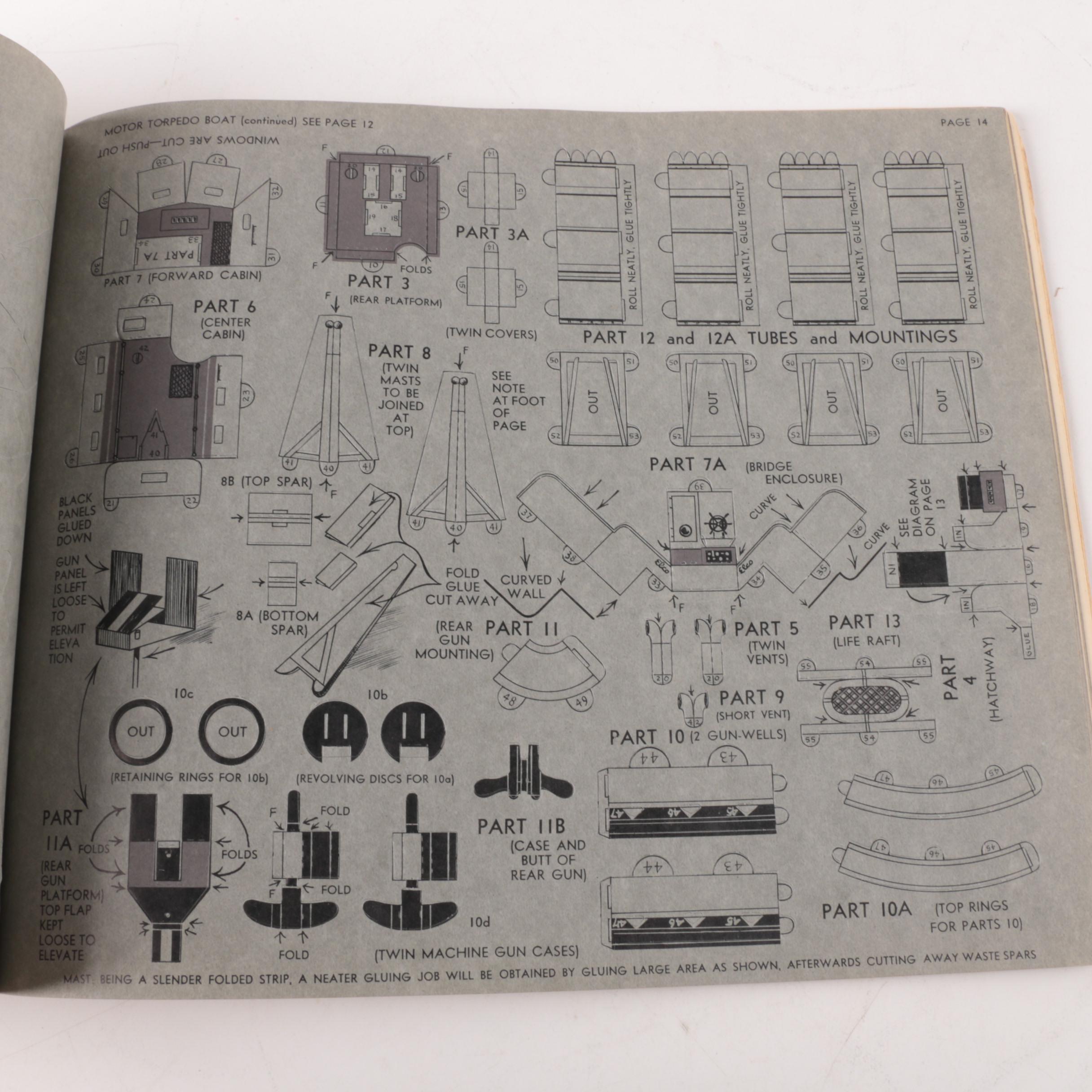 "Rigby's Easy-to-Build Models of Naval Craft" 1944 Model Book
