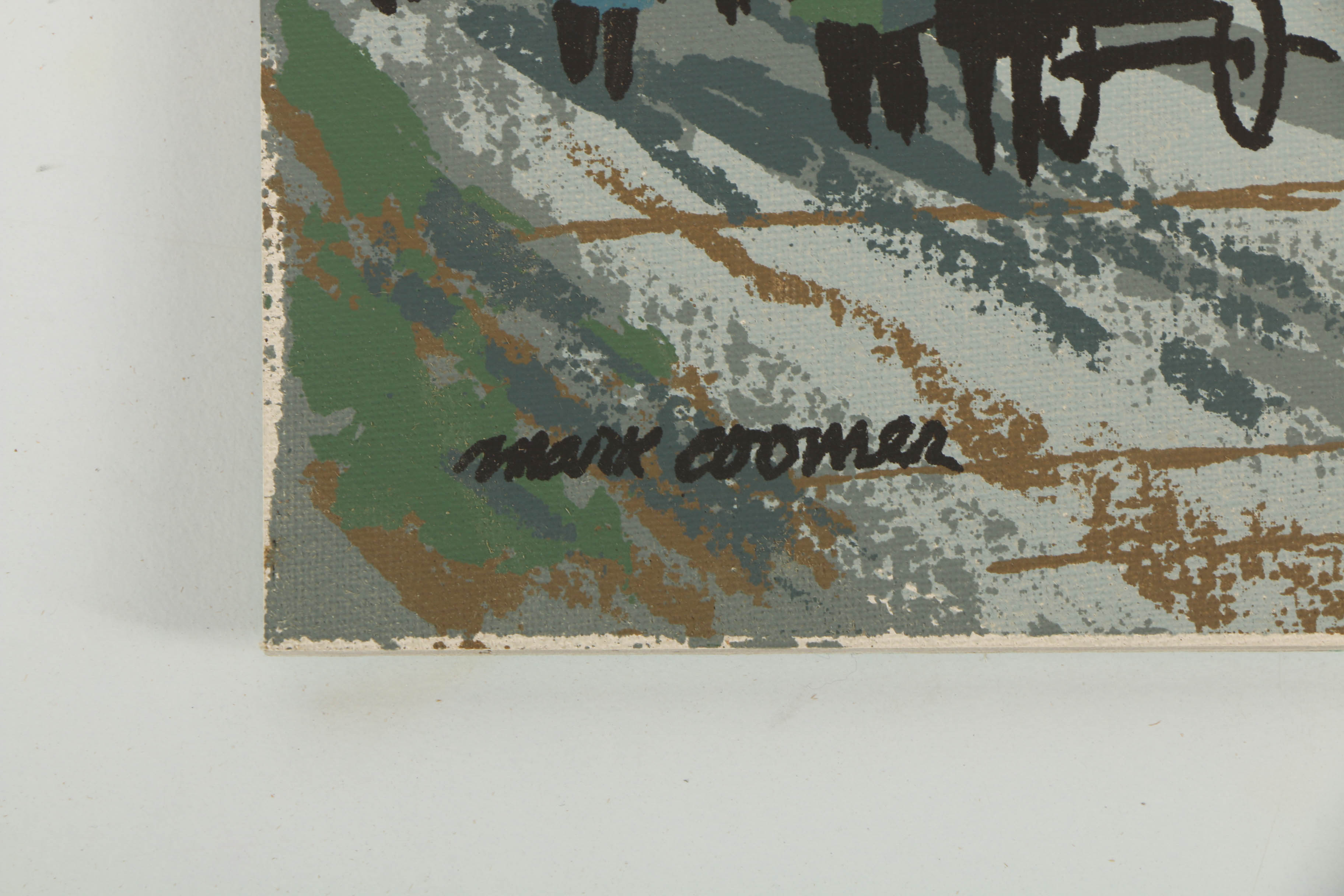 Collection of Mark Coomer Serigraphs on Boards of Genre Scenes