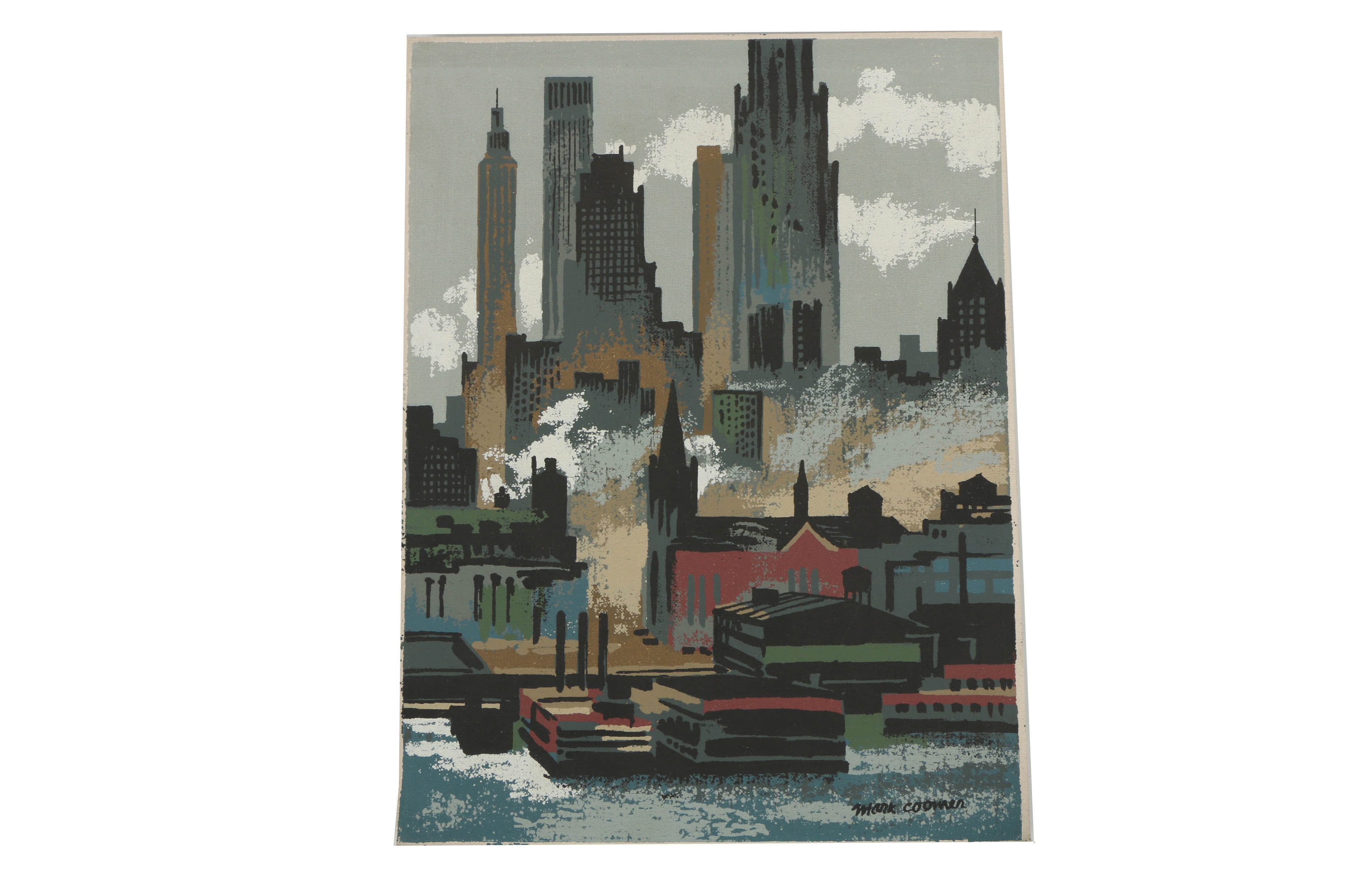 Collection of Mark Coomer Serigraphs on Boards of Genre Scenes