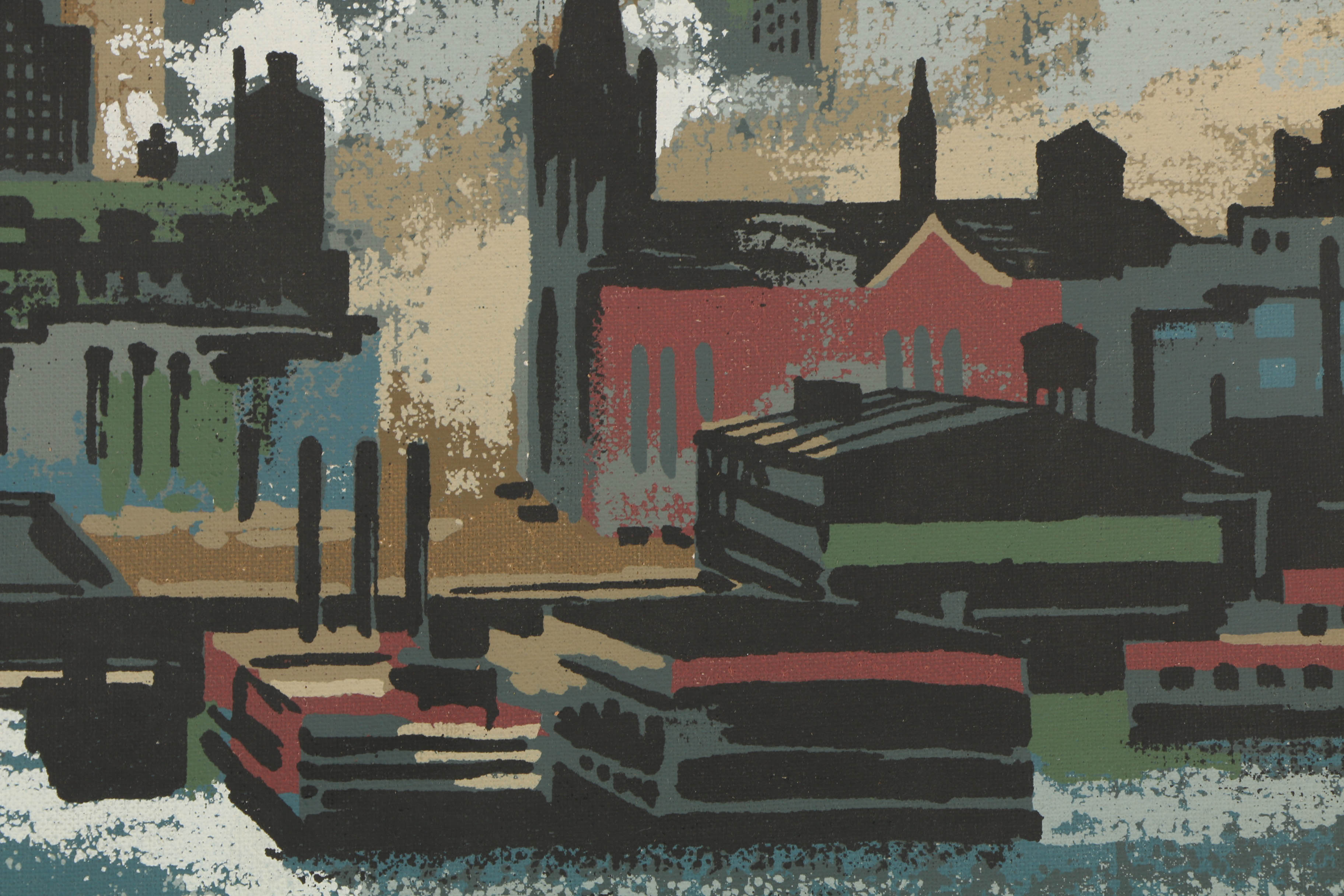 Collection of Mark Coomer Serigraphs on Boards of Genre Scenes