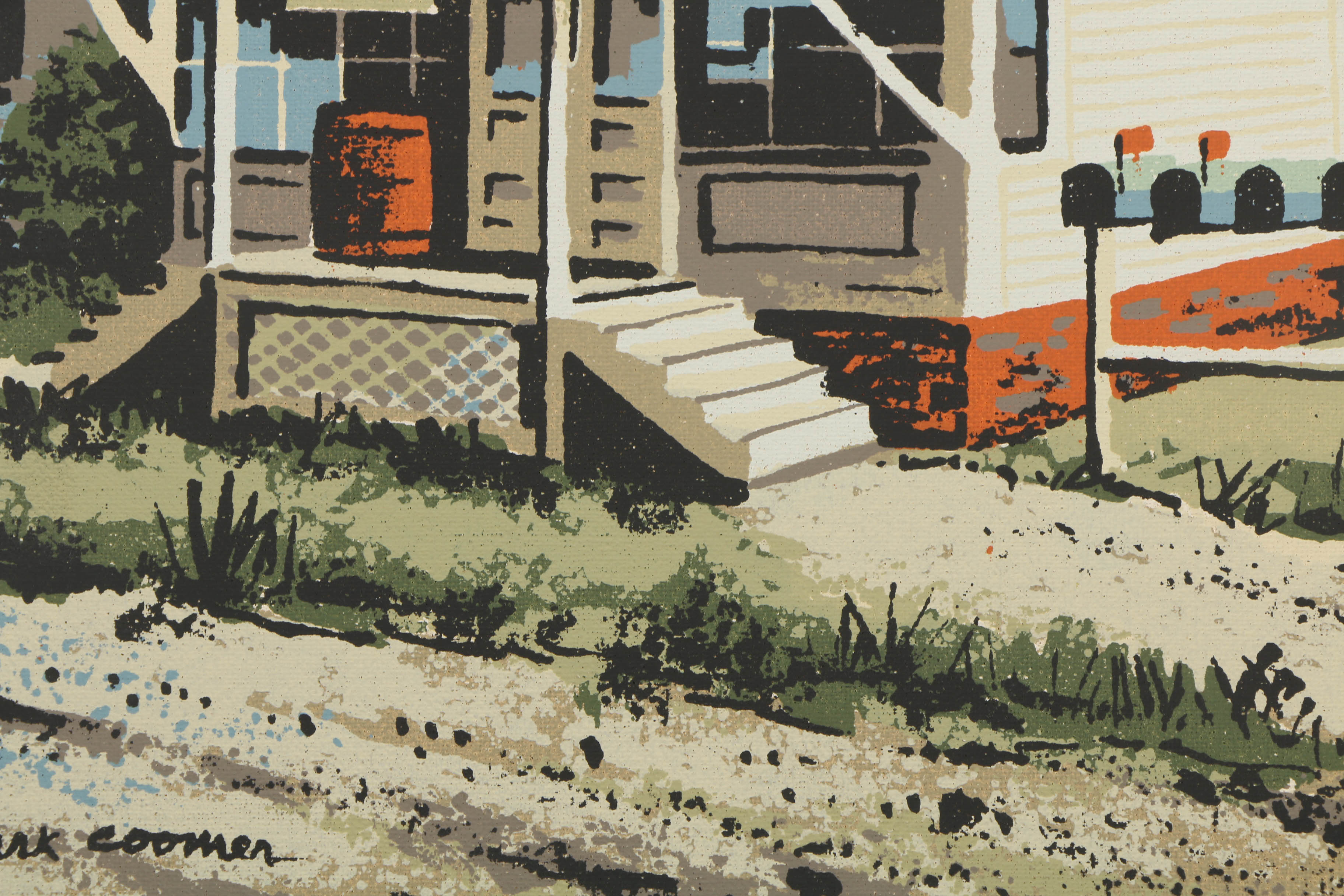Collection of Mark Coomer Serigraphs on Boards of Genre Scenes