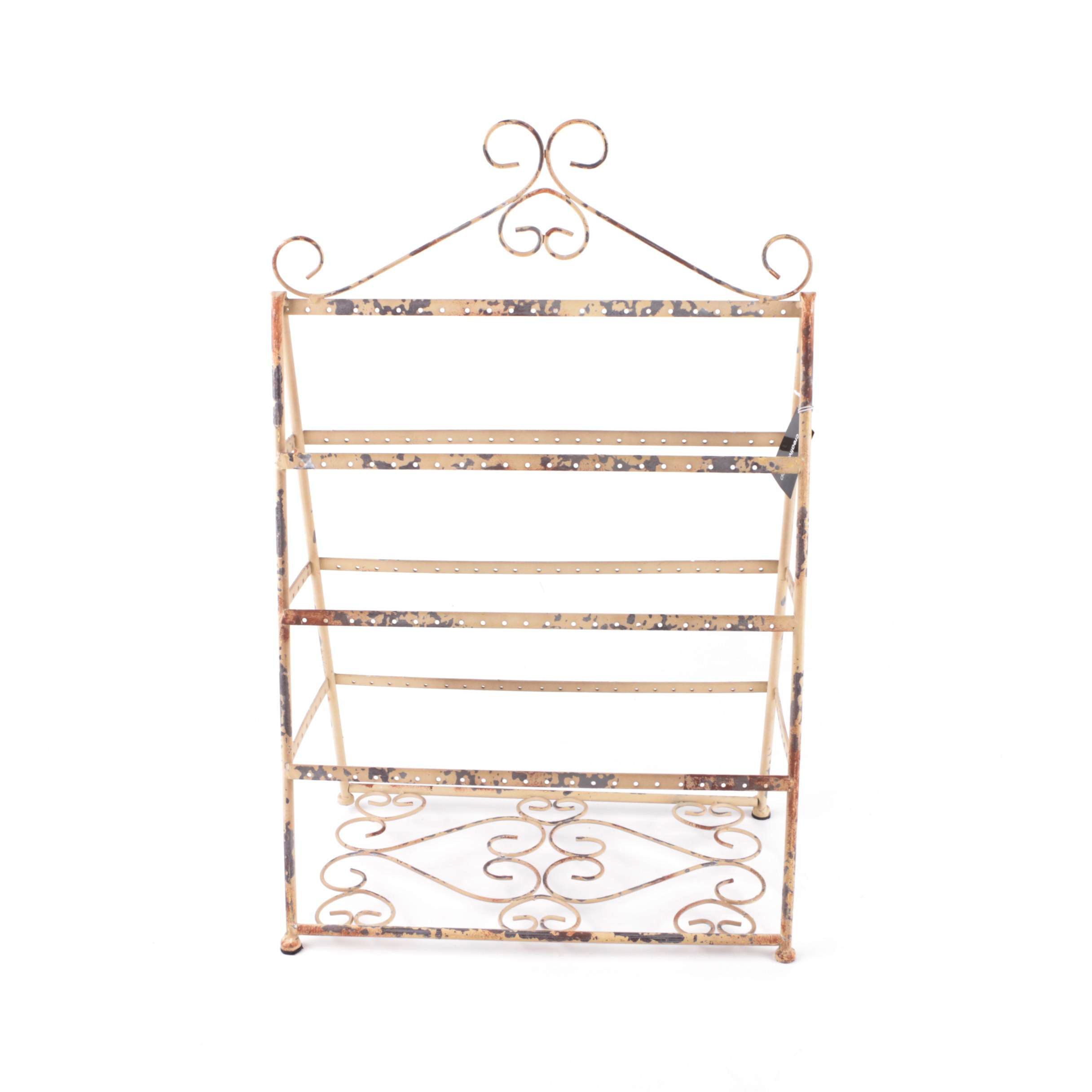 Metal Decor Stand in a Pyramidal Shape