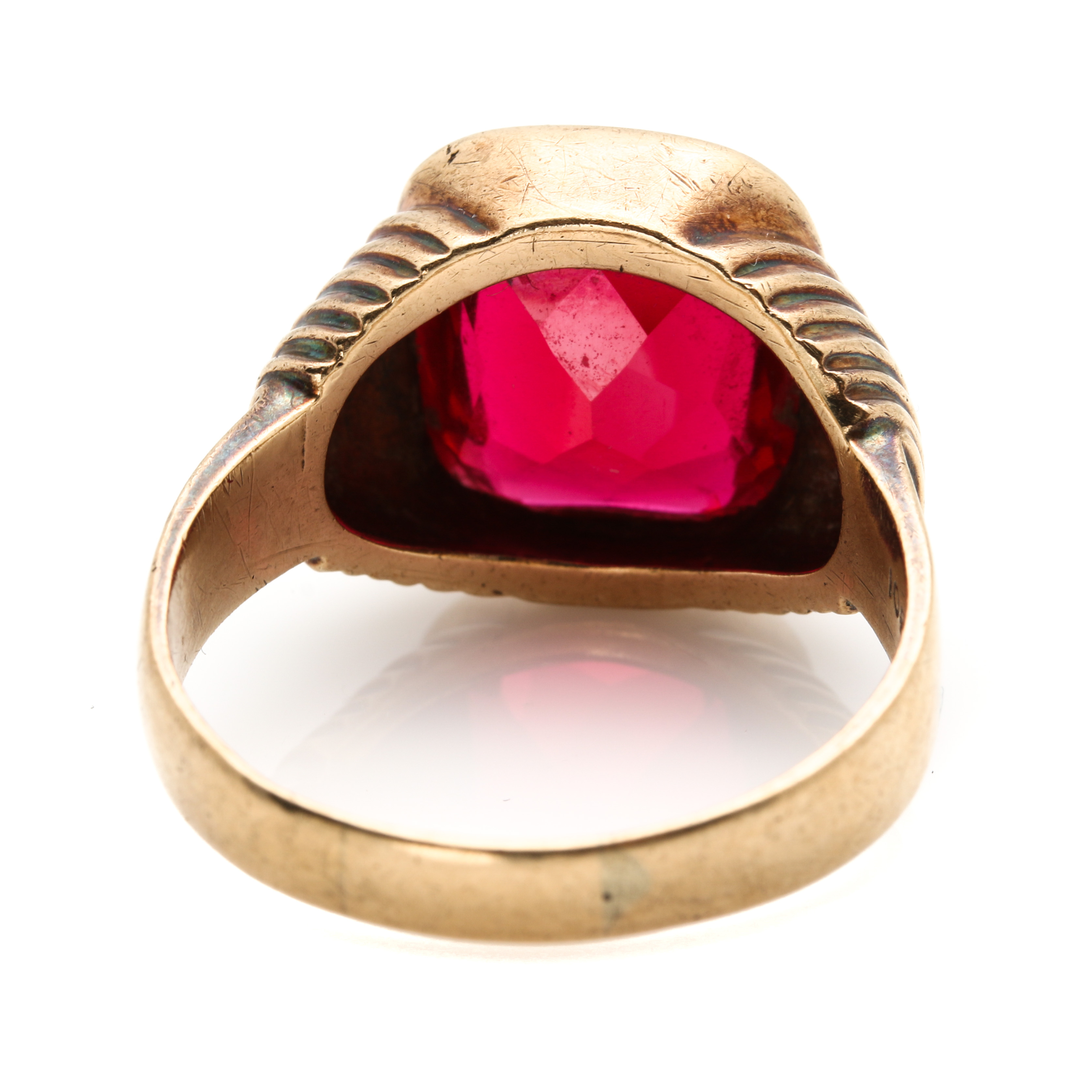 10K Yellow Gold Ruby Ring