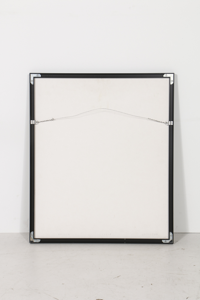 Tongo Watercolor Painting and Pastel Drawing on Paper Abstract Prison Scene