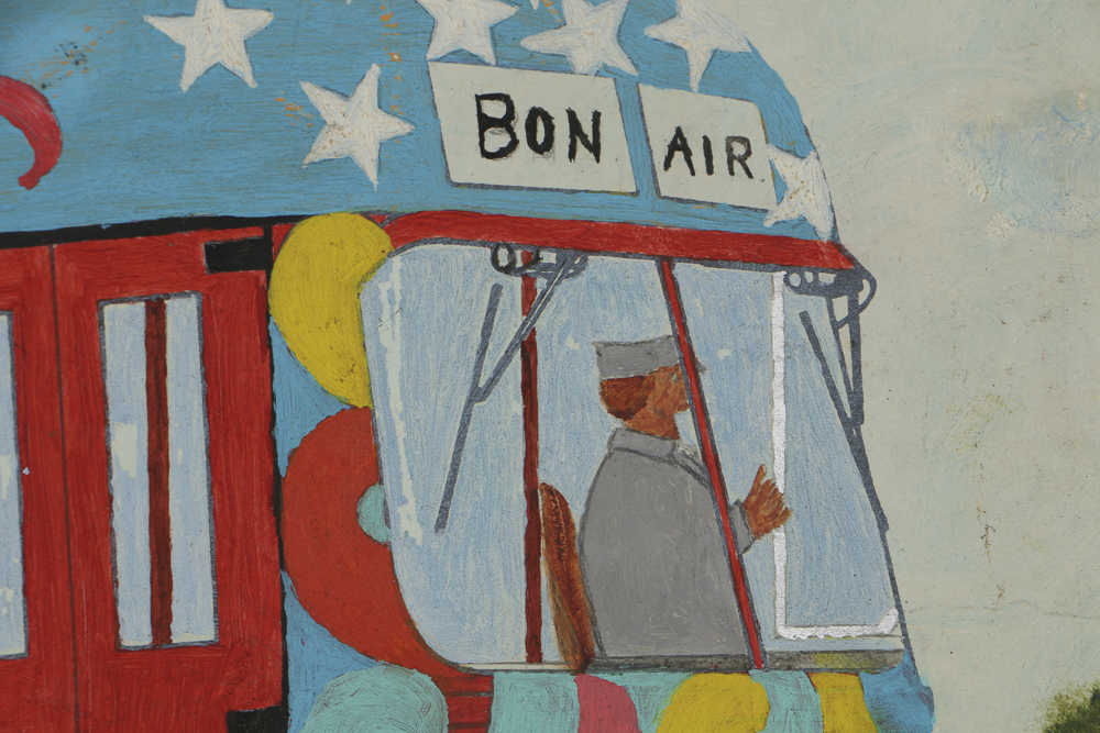 Anthony "Andy" Flanigan Gouache Painting on Paper on Masonite