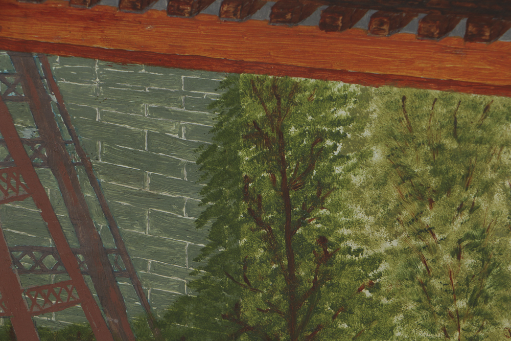 Anthony "Andy" Flanigan Gouache Painting on Paper on Masonite