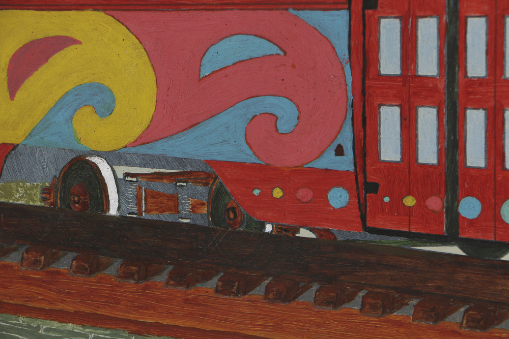 Anthony "Andy" Flanigan Gouache Painting on Paper on Masonite