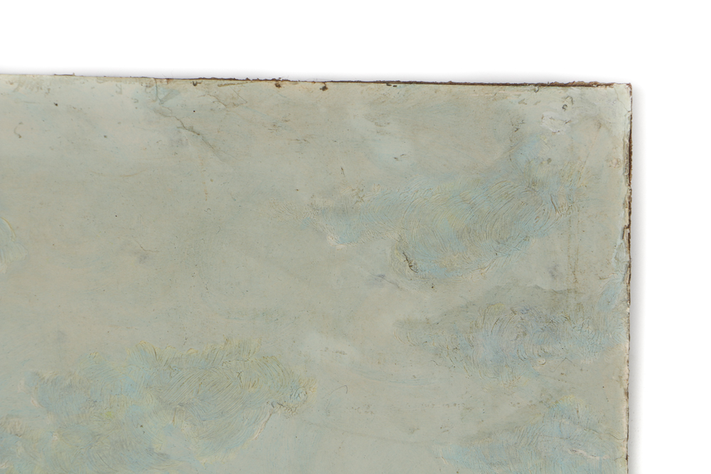 Anthony "Andy" Flanigan Gouache Painting on Paper on Masonite