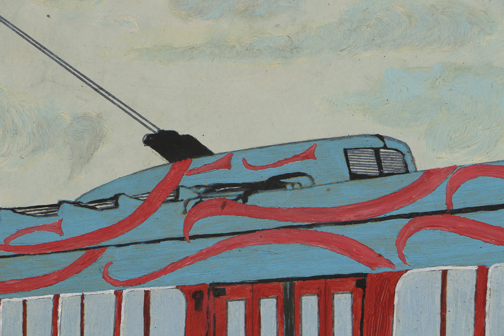 Anthony "Andy" Flanigan Gouache Painting on Paper on Masonite