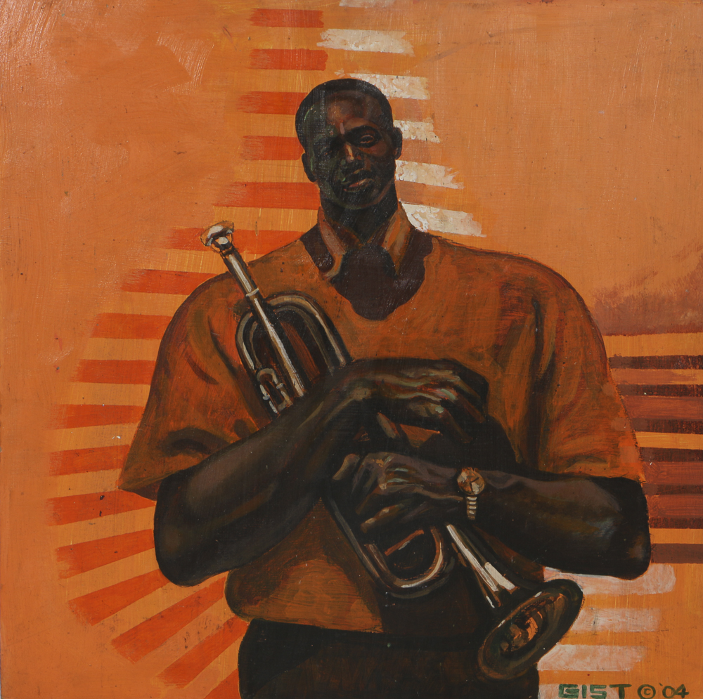 George Gist Oil Painting on Plywood