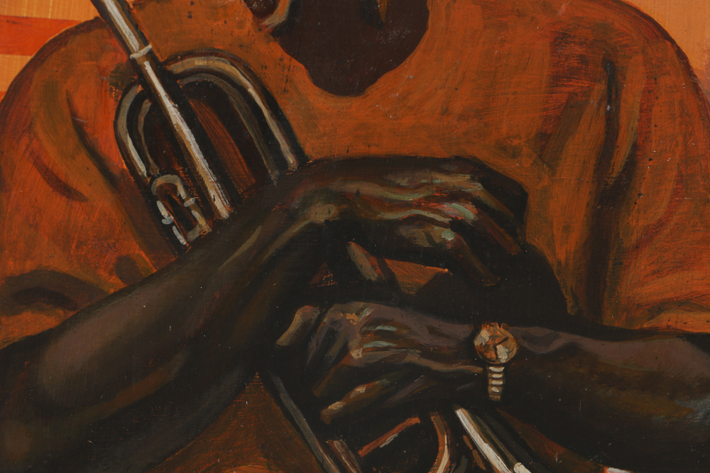 George Gist Oil Painting on Plywood