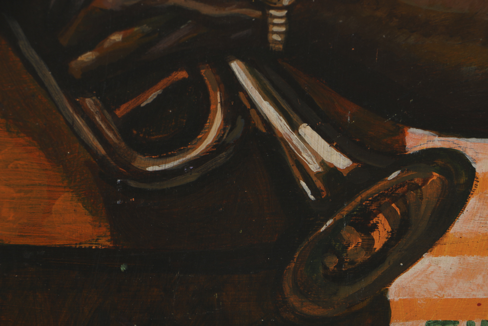 George Gist Oil Painting on Plywood