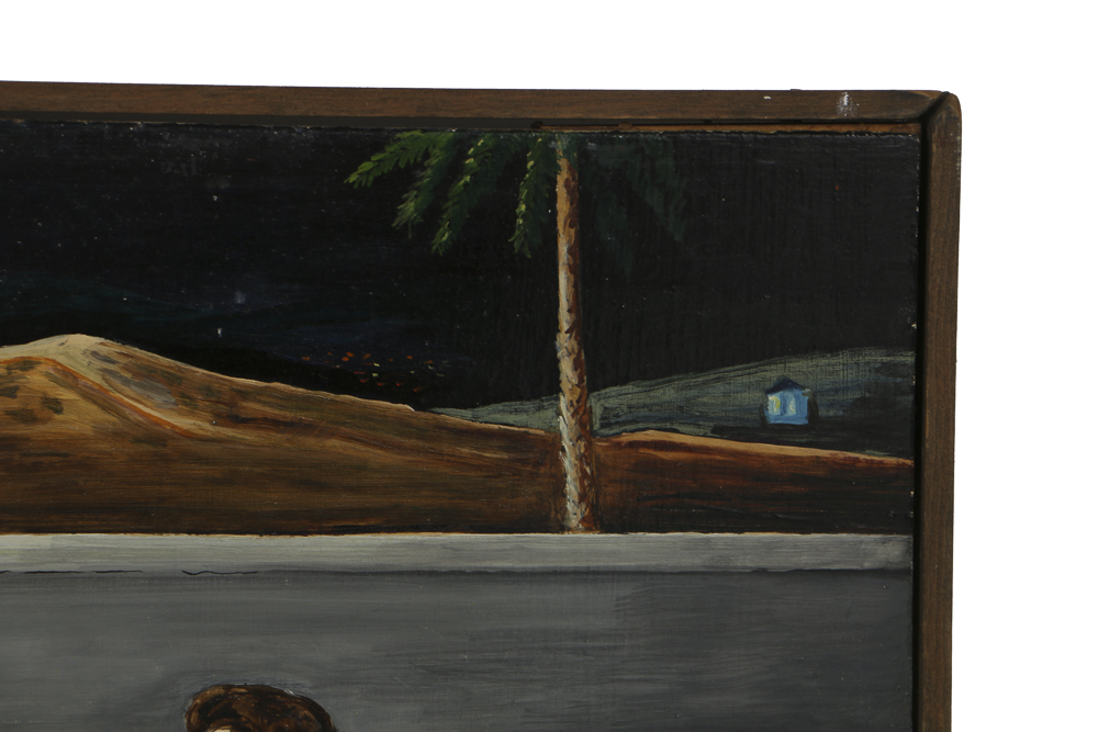 K.C. Truschel Oil Painting on Board "Hooray for Wally Hood"