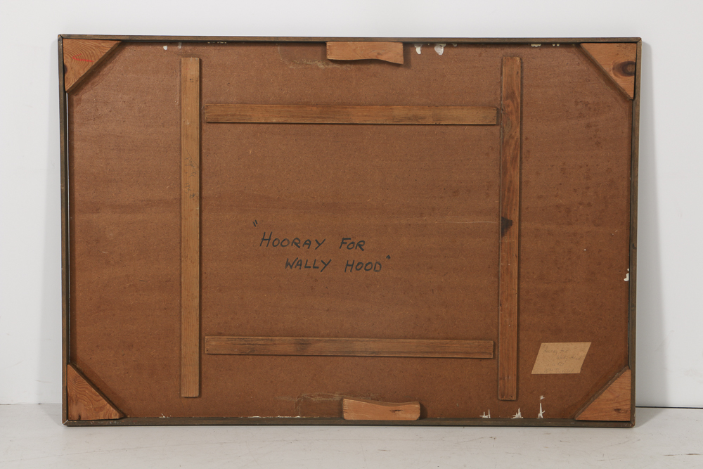 K.C. Truschel Oil Painting on Board "Hooray for Wally Hood"