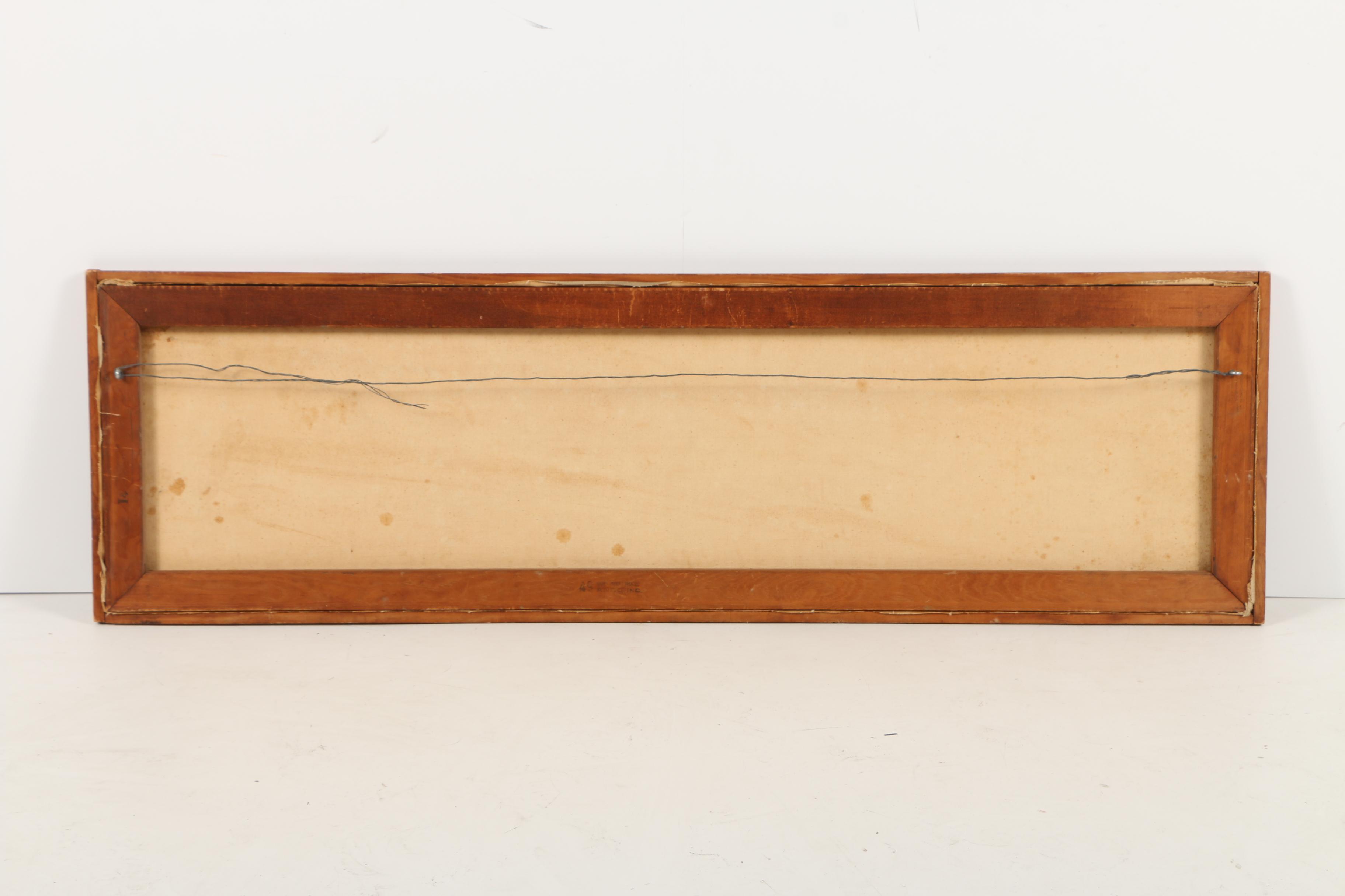 R. Butler Oil Painting of an Abstract Landscape