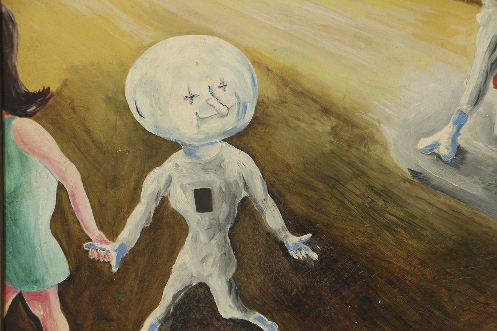 K.C. Truschel Oil Painting on Masonite "Once Upon a Midnite Beery"