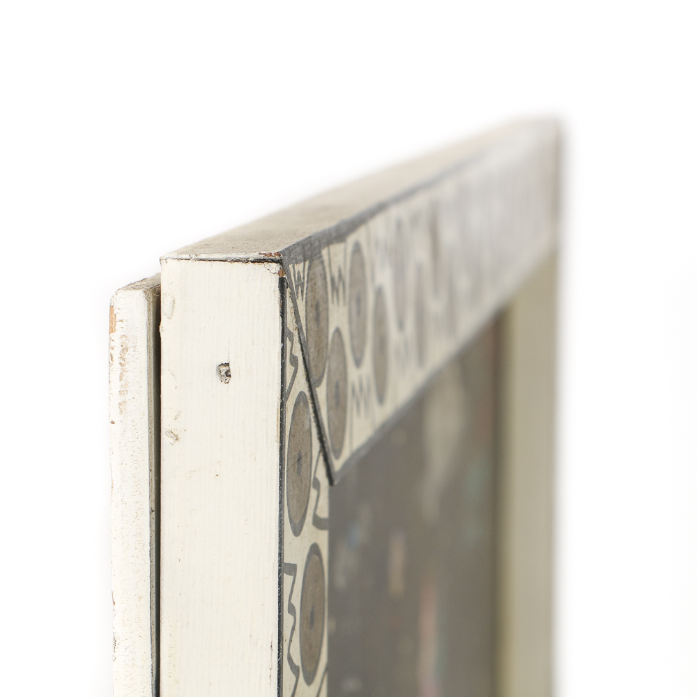 Michael Finster Oil Painting on Panel "Napompa Aliens Visiting a Strange Planet"