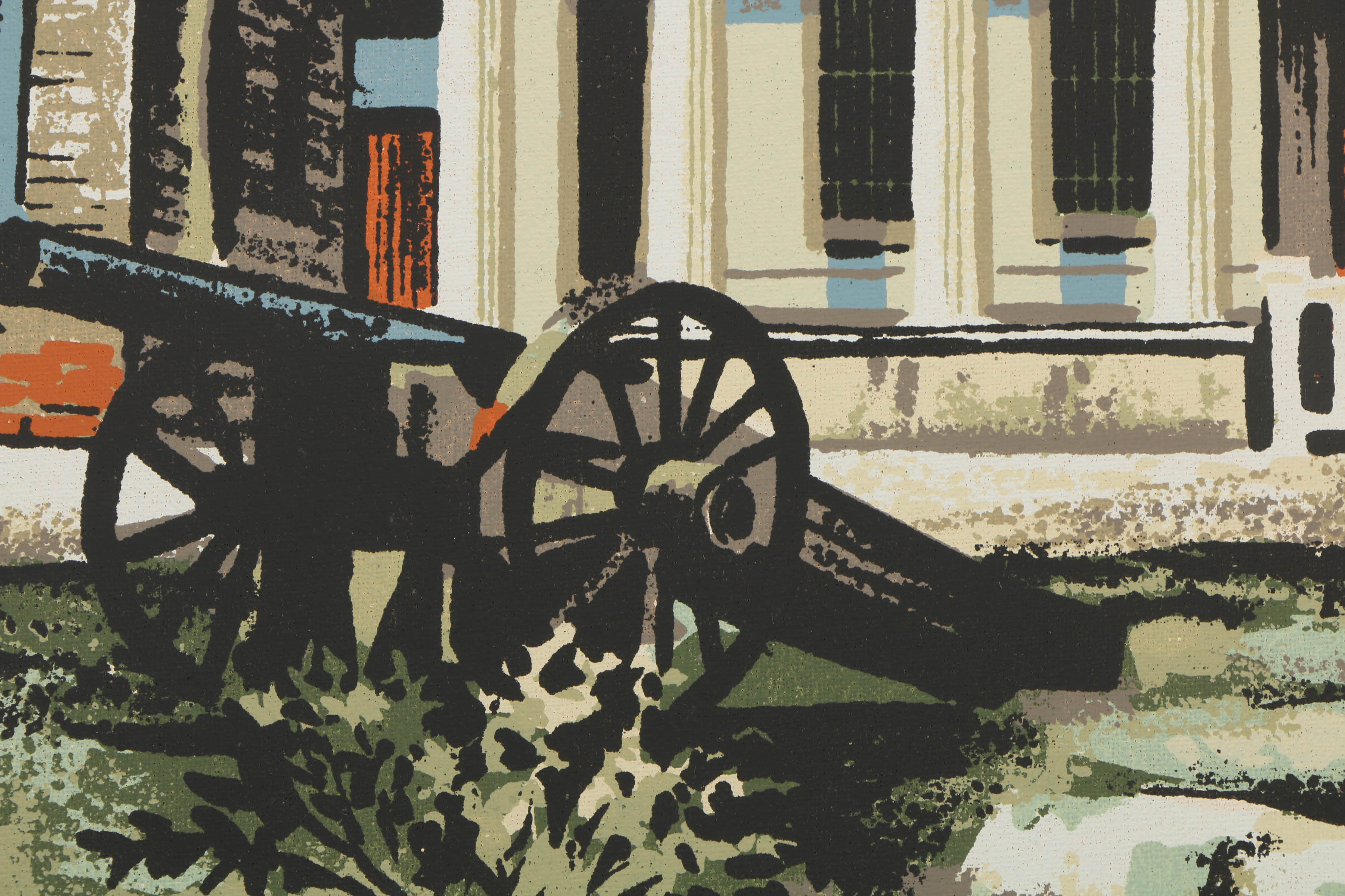 Collection of Mark Coomer Serigraphs on Boards of Architectural Scenes