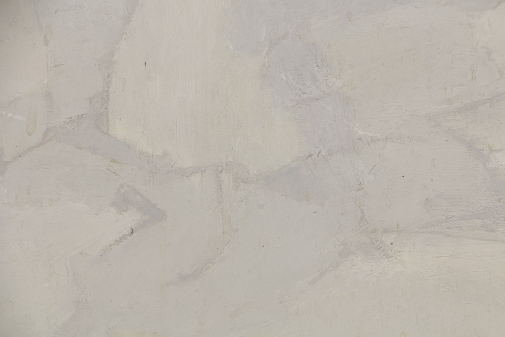 Edwin Zoller Oil Painting on Panel Abstract Composition