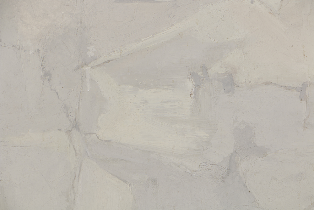 Edwin Zoller Oil Painting on Panel Abstract Composition