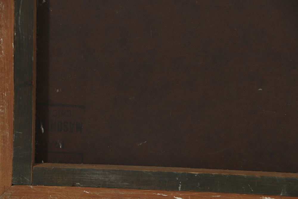 Edwin Zoller Oil Painting on Panel Abstract Composition