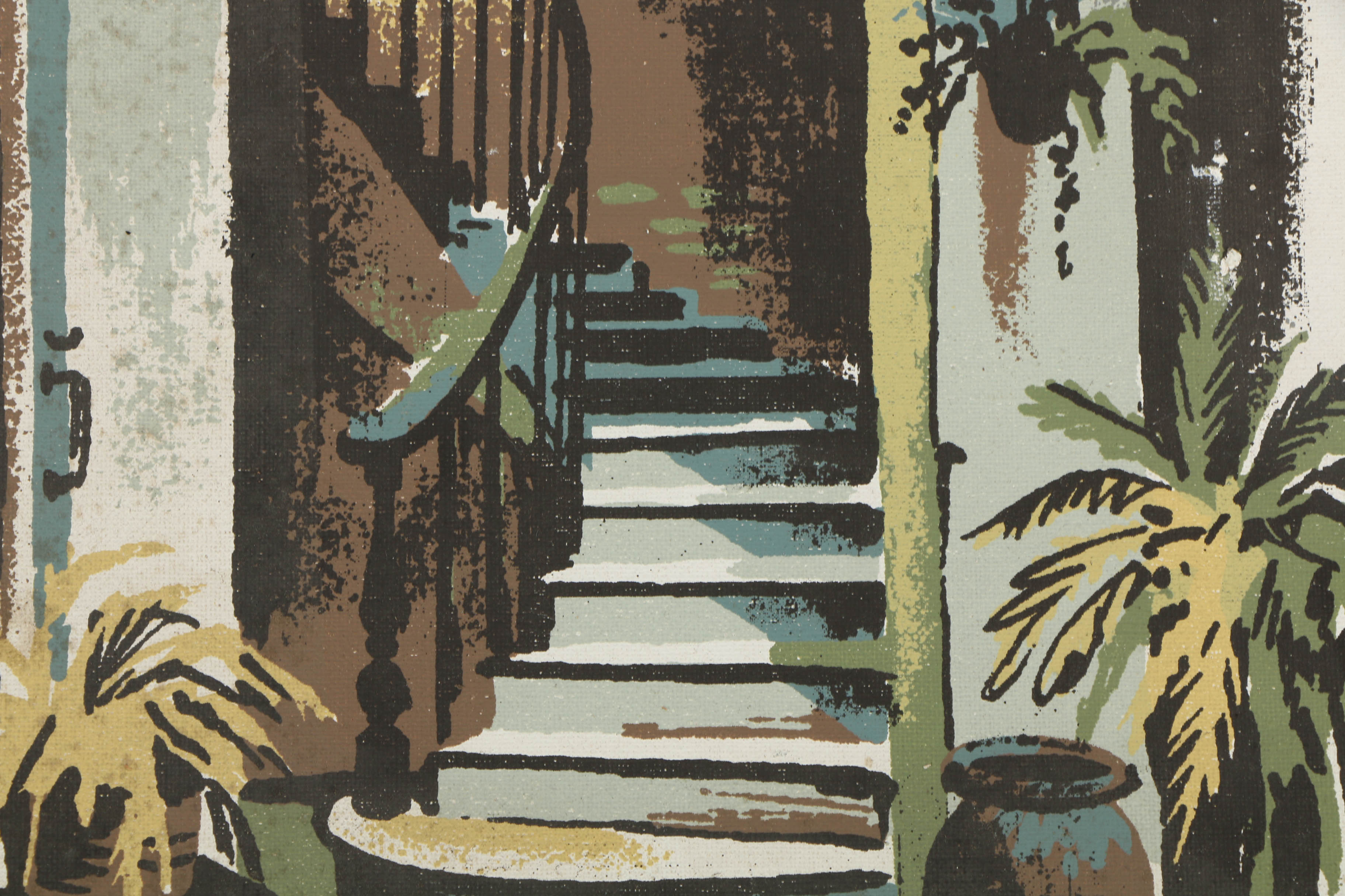 Collection of Mark Coomer Serigraphs on Boards of Architectural Scenes