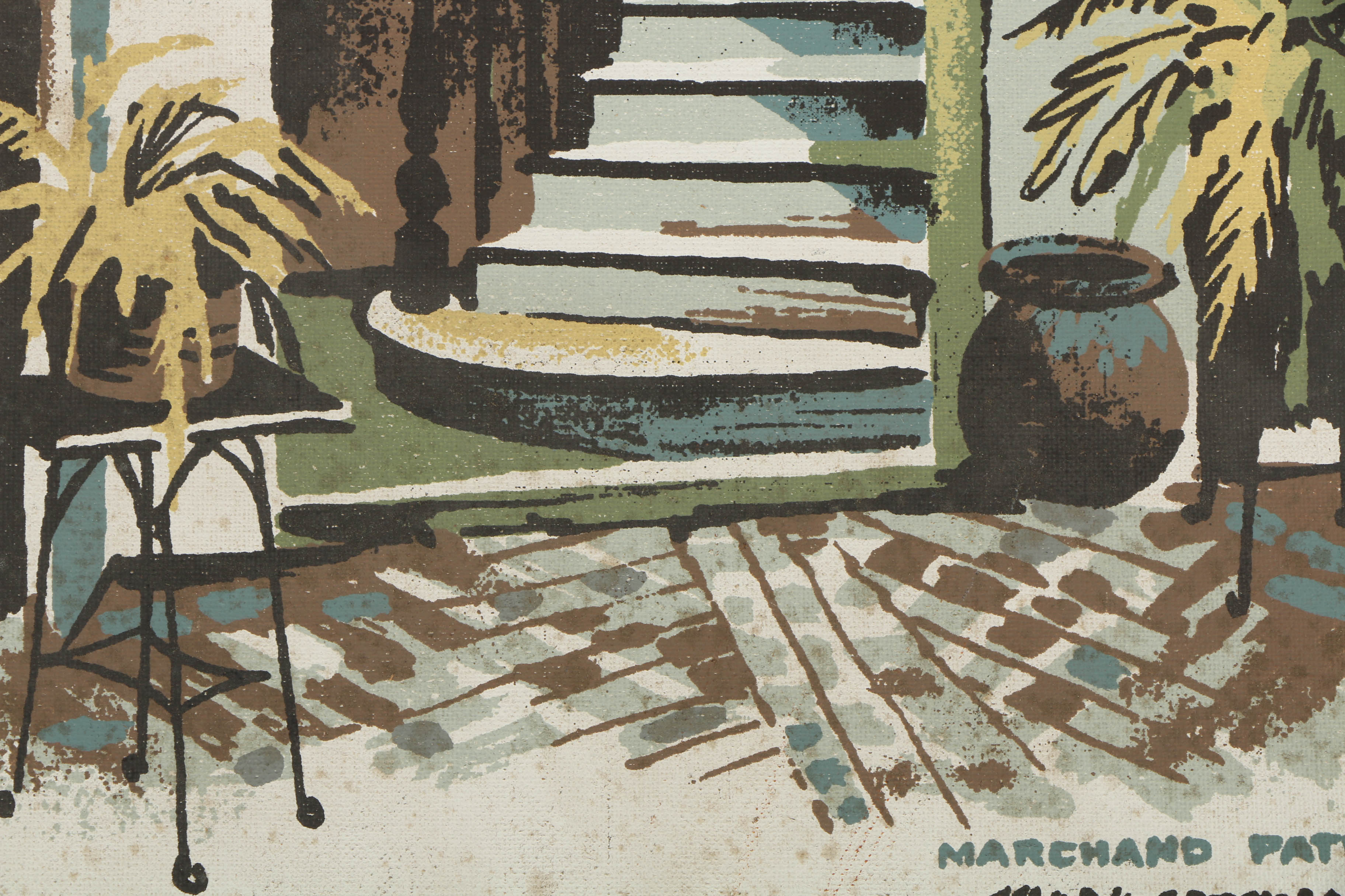 Collection of Mark Coomer Serigraphs on Boards of Architectural Scenes