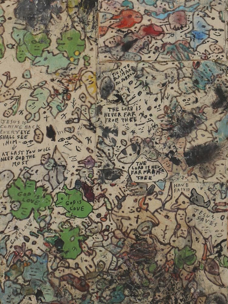 Howard Finster Wipe Rag Art