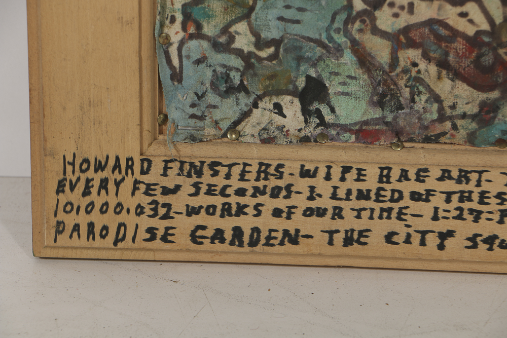 Howard Finster Wipe Rag Art