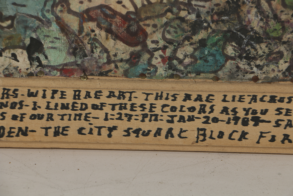 Howard Finster Wipe Rag Art