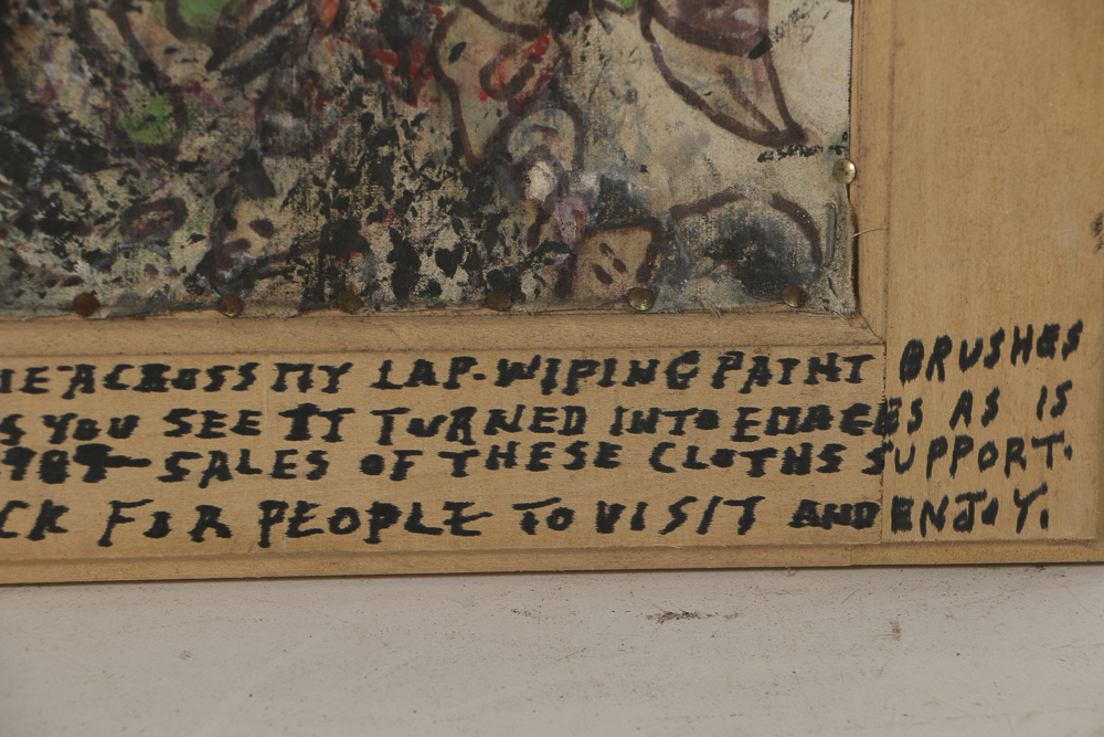 Howard Finster Wipe Rag Art