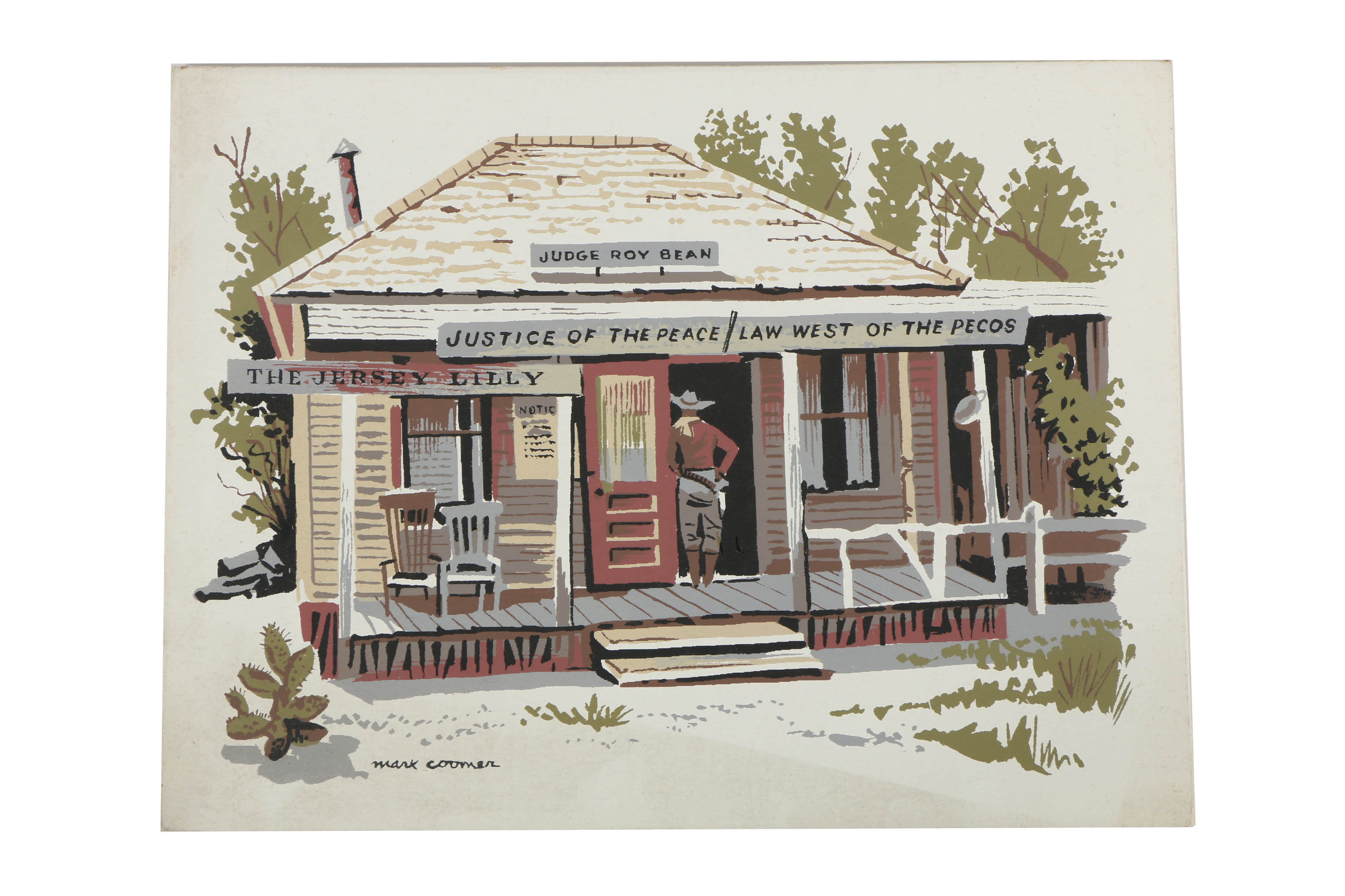 Assortment of Mark Coomer Limited Edition Serigraphs on Board Texas Scenes