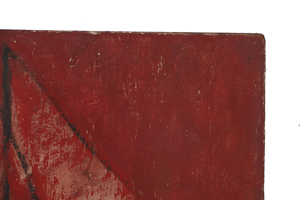 Louise Pershing Oil Painting on Masonite "Umbrella"