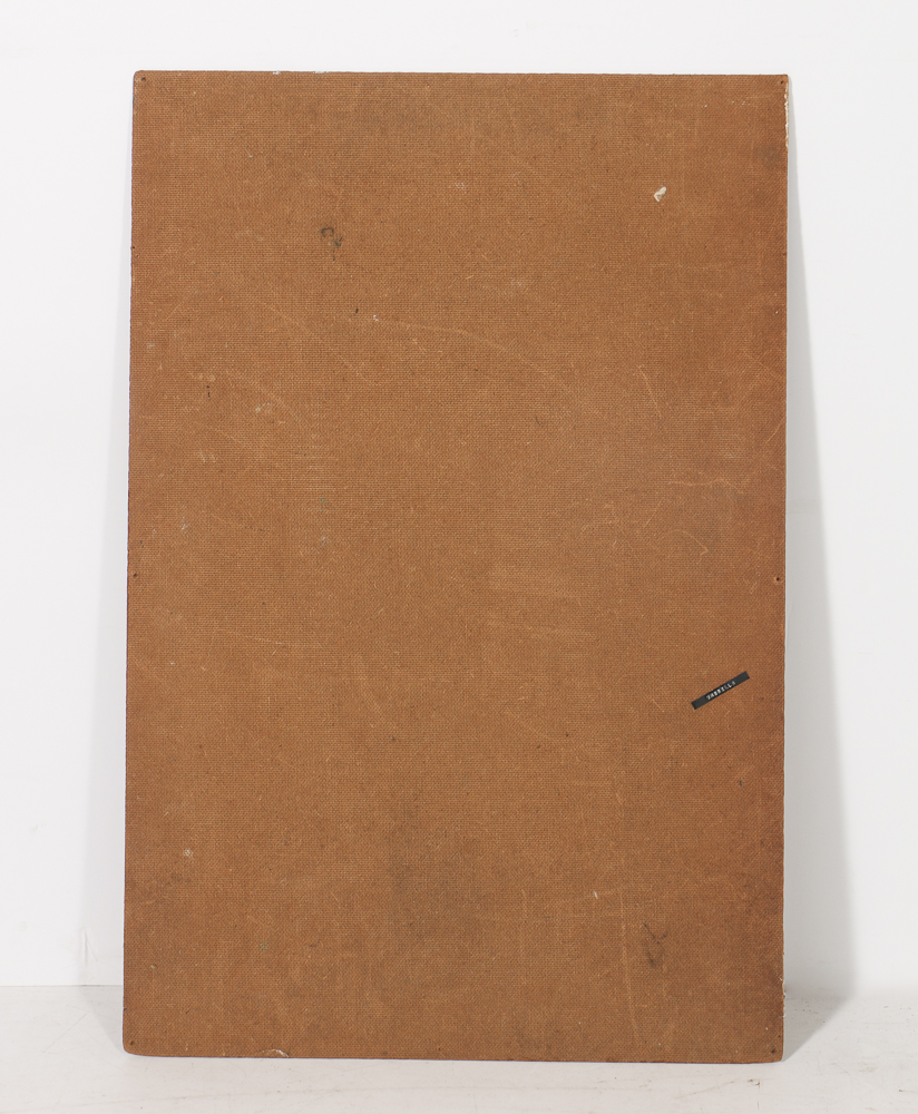 Louise Pershing Oil Painting on Masonite "Umbrella"