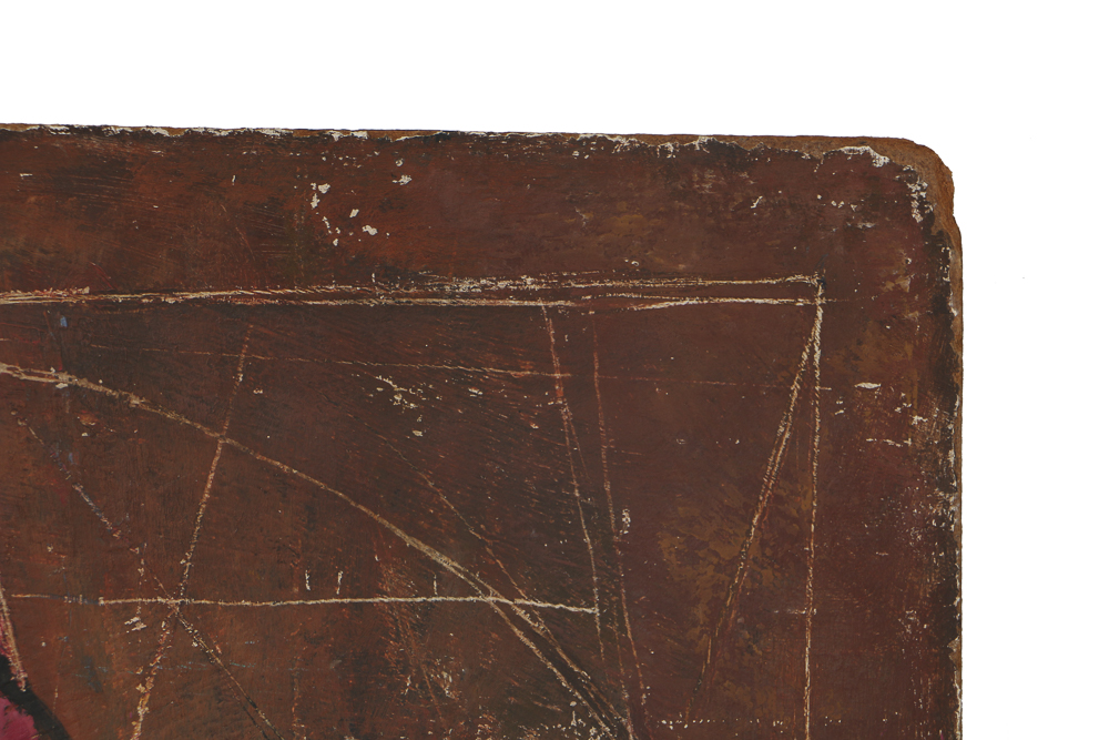 Louise Pershing Abstract Oil Painting on Masonite