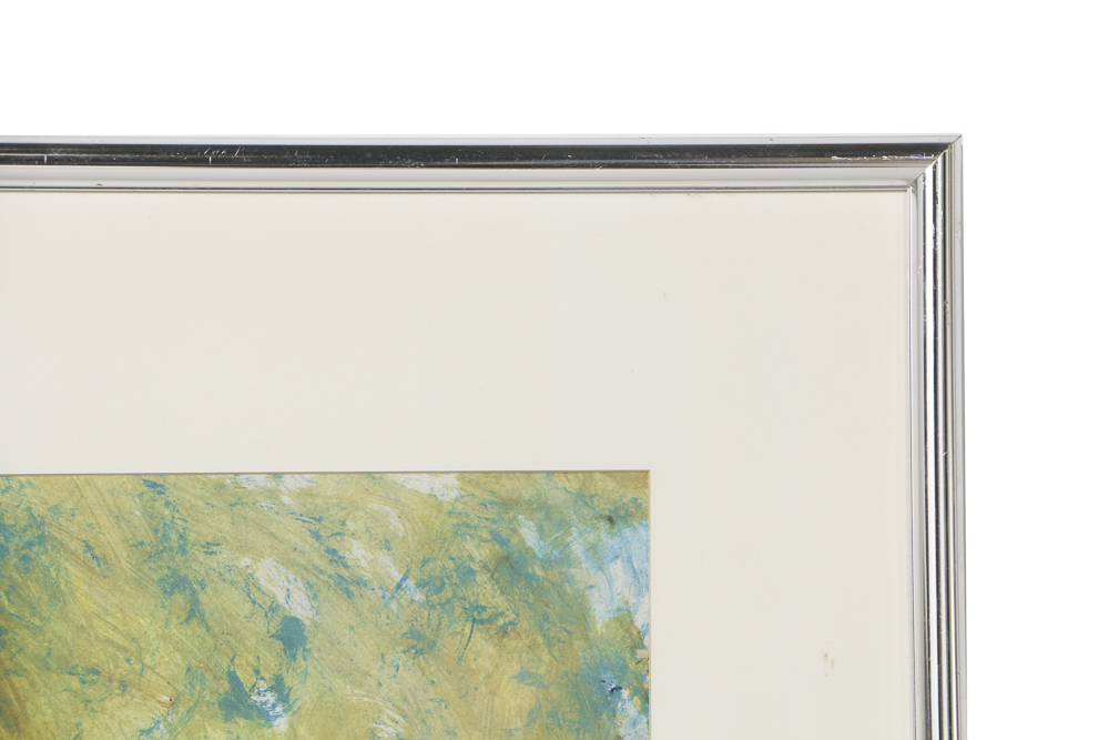 Robert Wright Outsider Art Gouache Painting on Paper