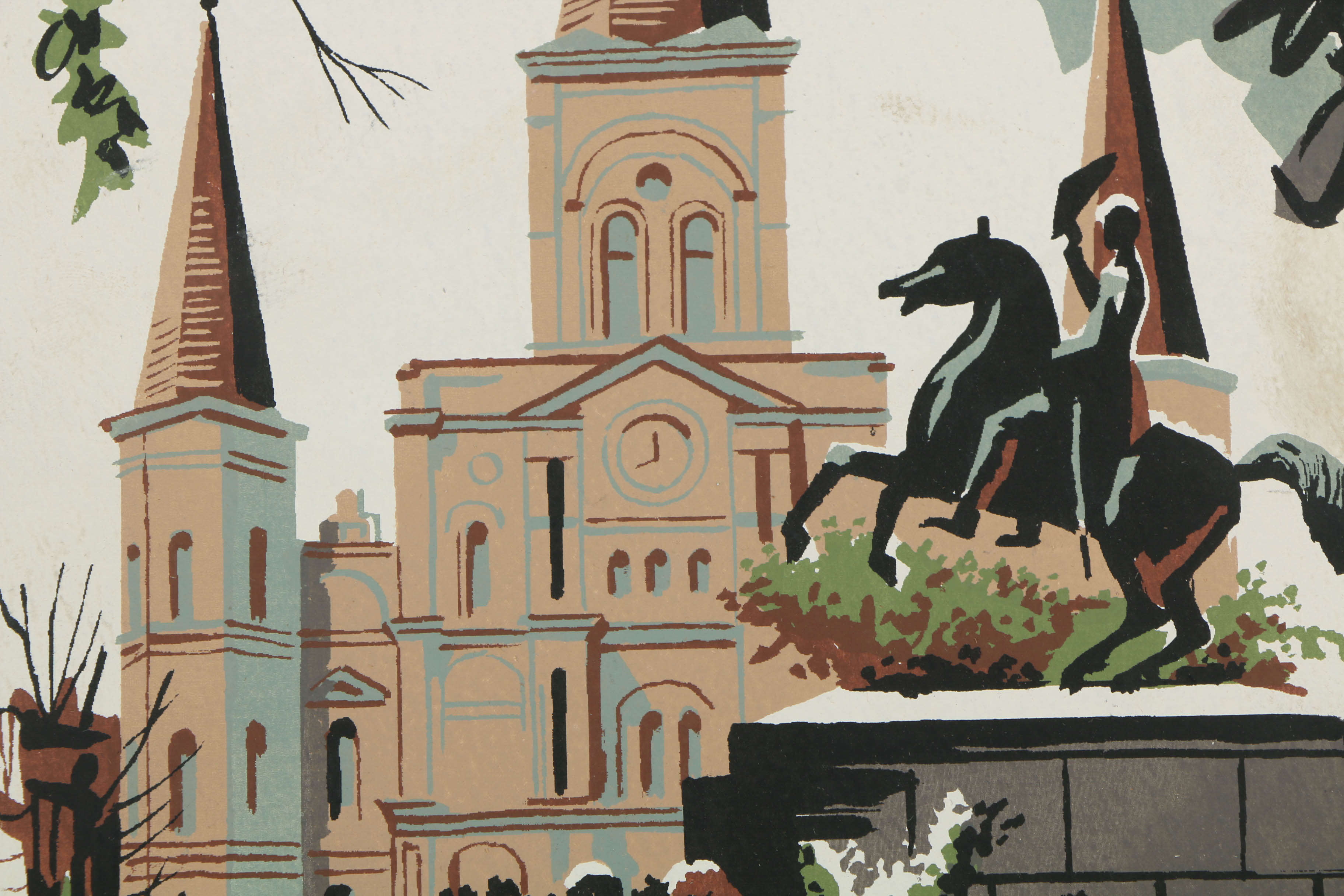 Assortment of Mark Coomer Serigraphs on Boards of Architectural Landscapes