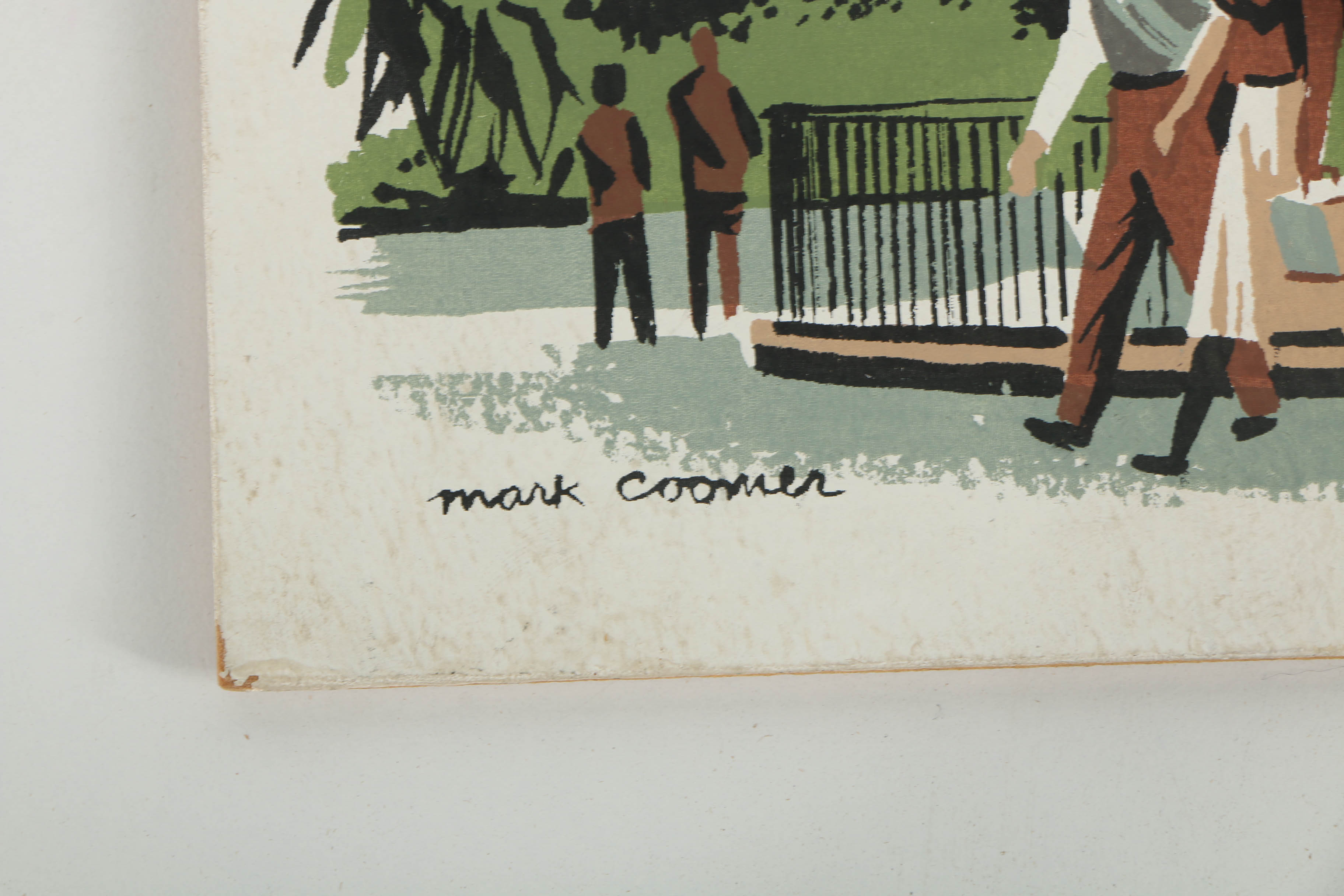 Assortment of Mark Coomer Serigraphs on Boards of Architectural Landscapes