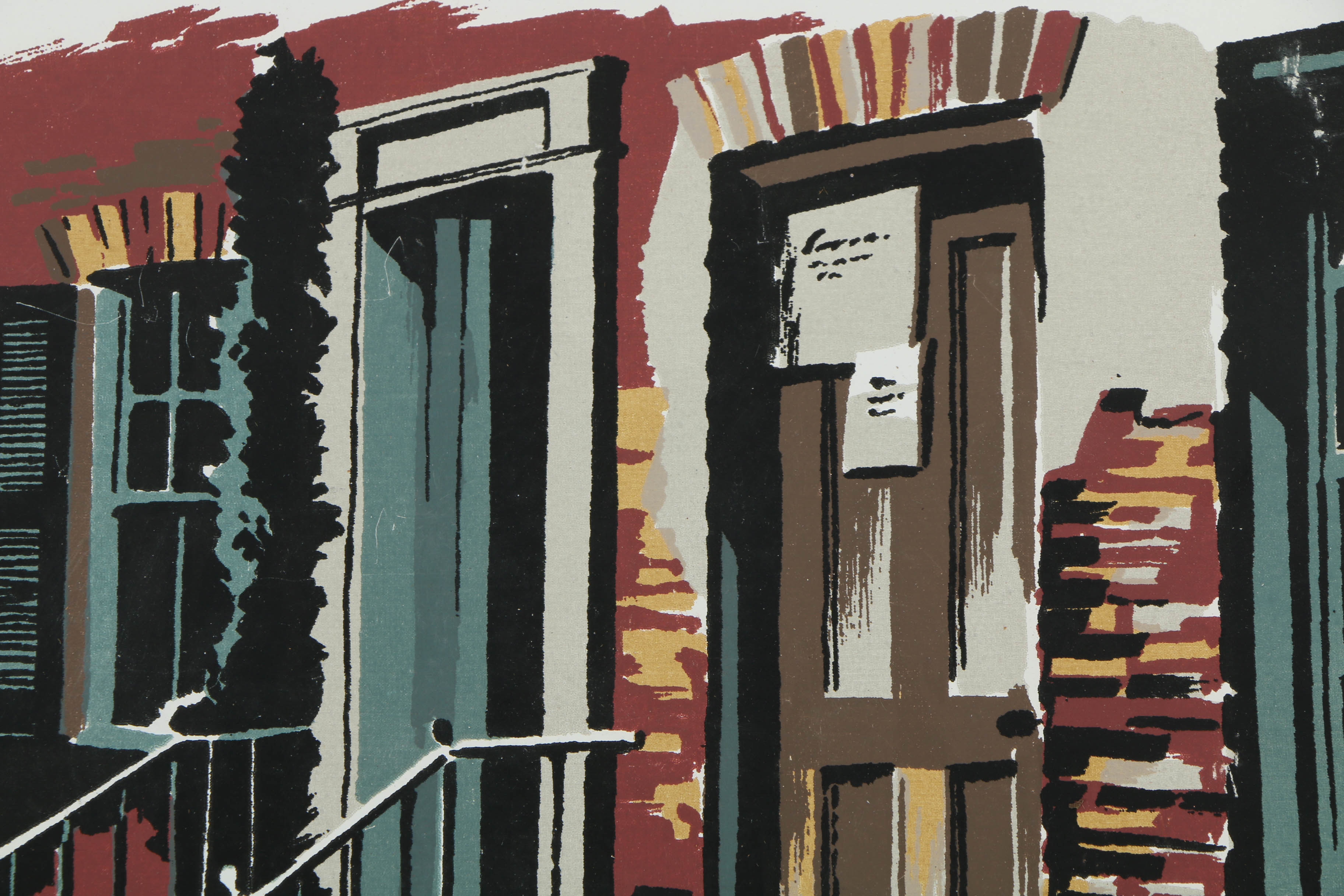 Collection of Mark Coomer Serigraphs on Boards of Architectural Landscapes