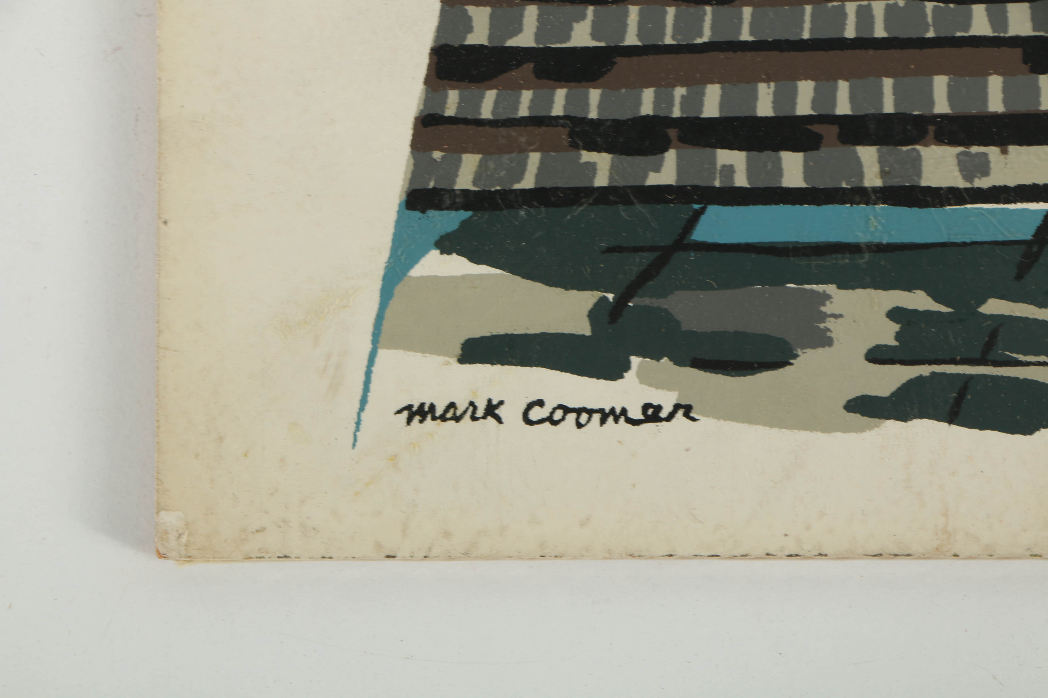 Collection of Mark Coomer Serigraphs on Boards of Architectural Landscapes