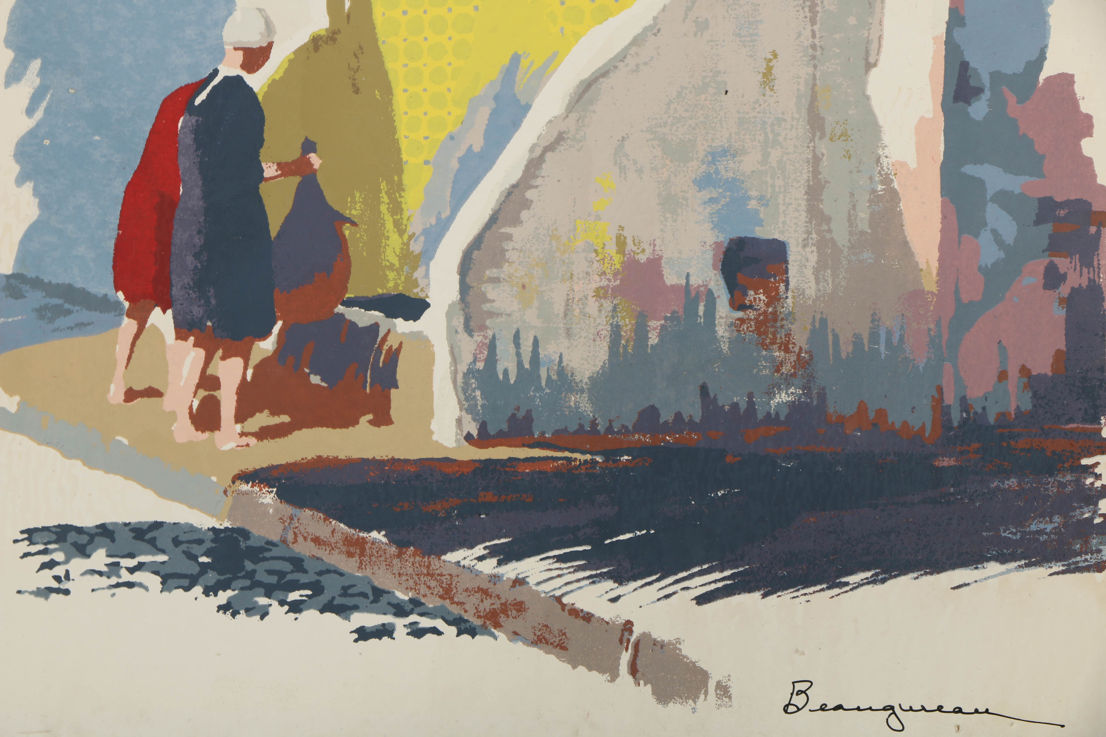 Collection of Serigraphs on Board Including Prints by Mark Commer