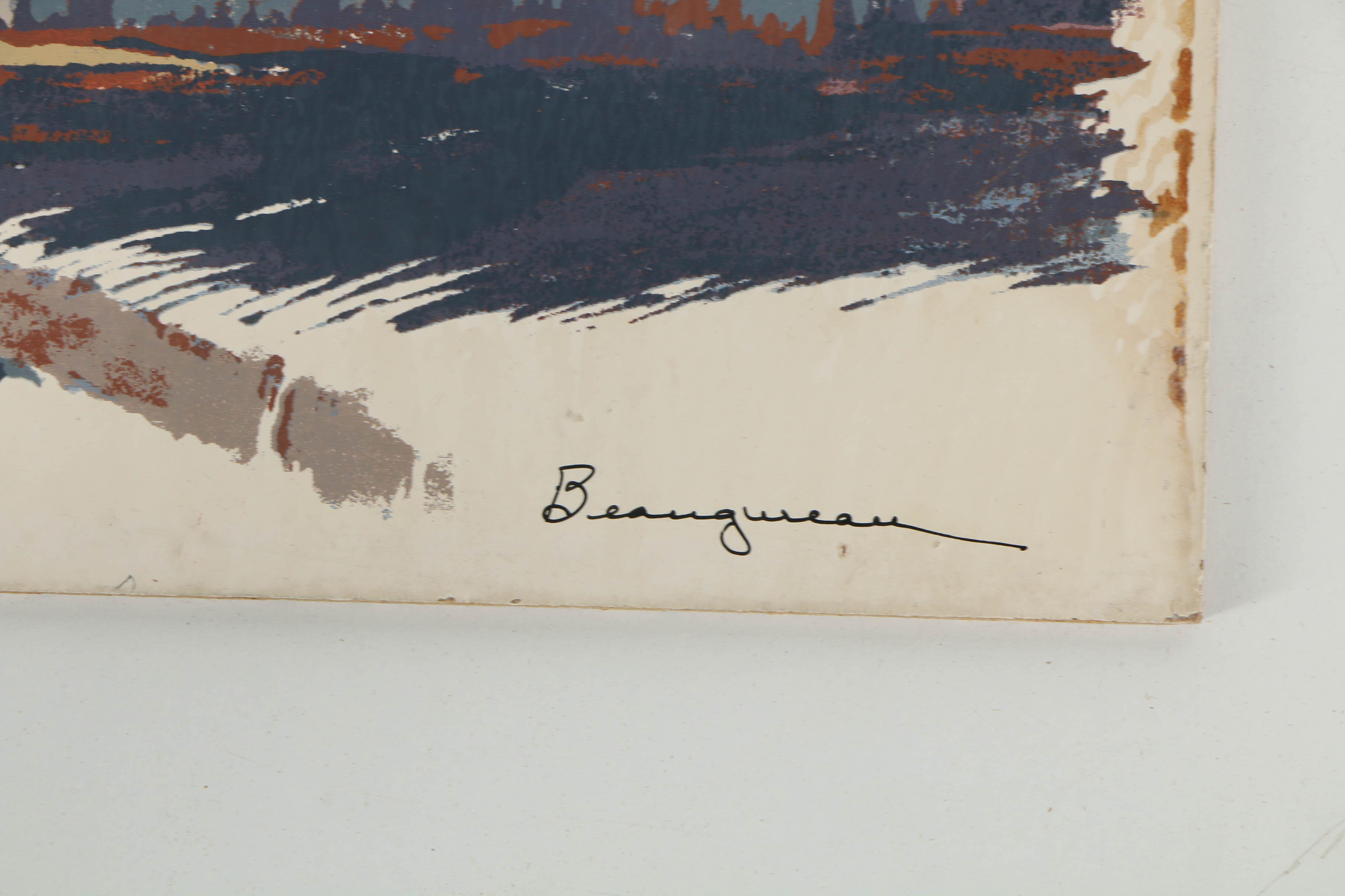 Collection of Serigraphs on Board Including Prints by Mark Commer