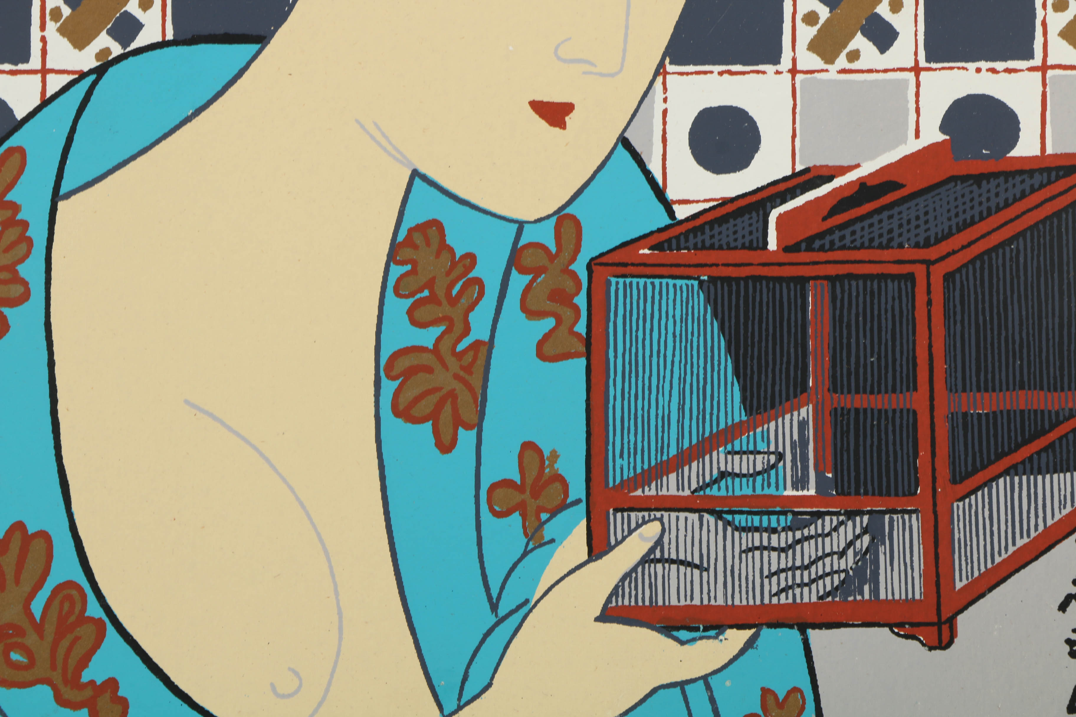 Collection of Serigraphs on Board Including Prints by Mark Commer