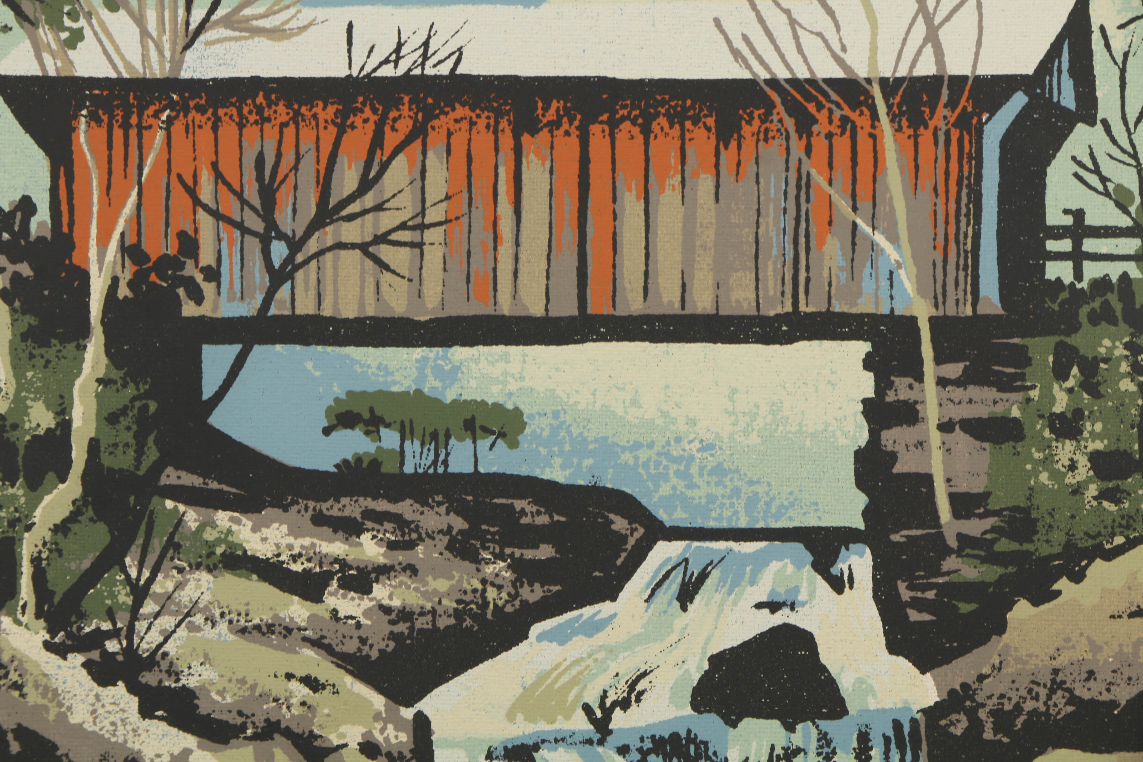 Collection of Serigraphs on Board Including Prints by Mark Commer