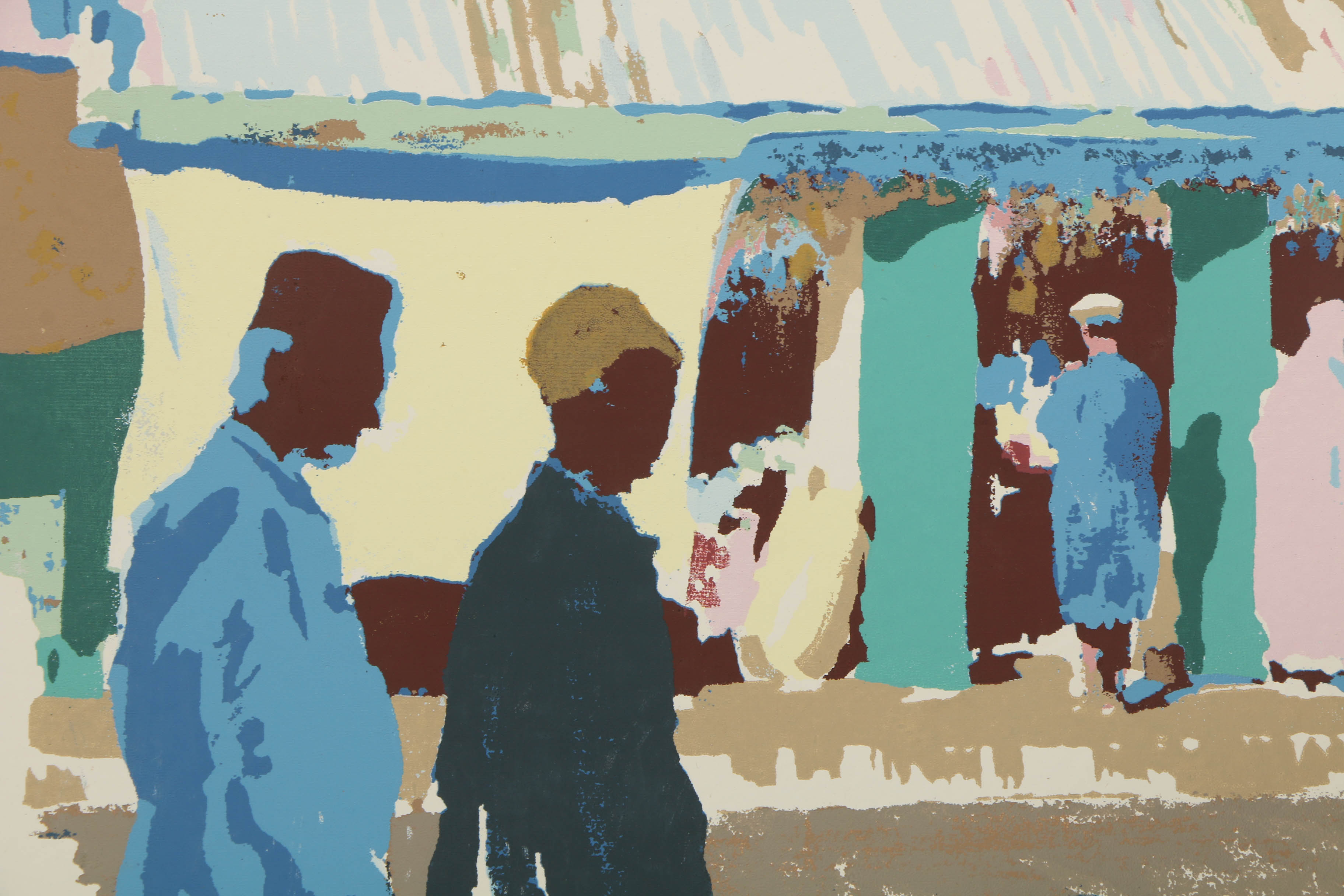 Variety of Francis Beaugureau Serigraphs on Board of Street Scenes