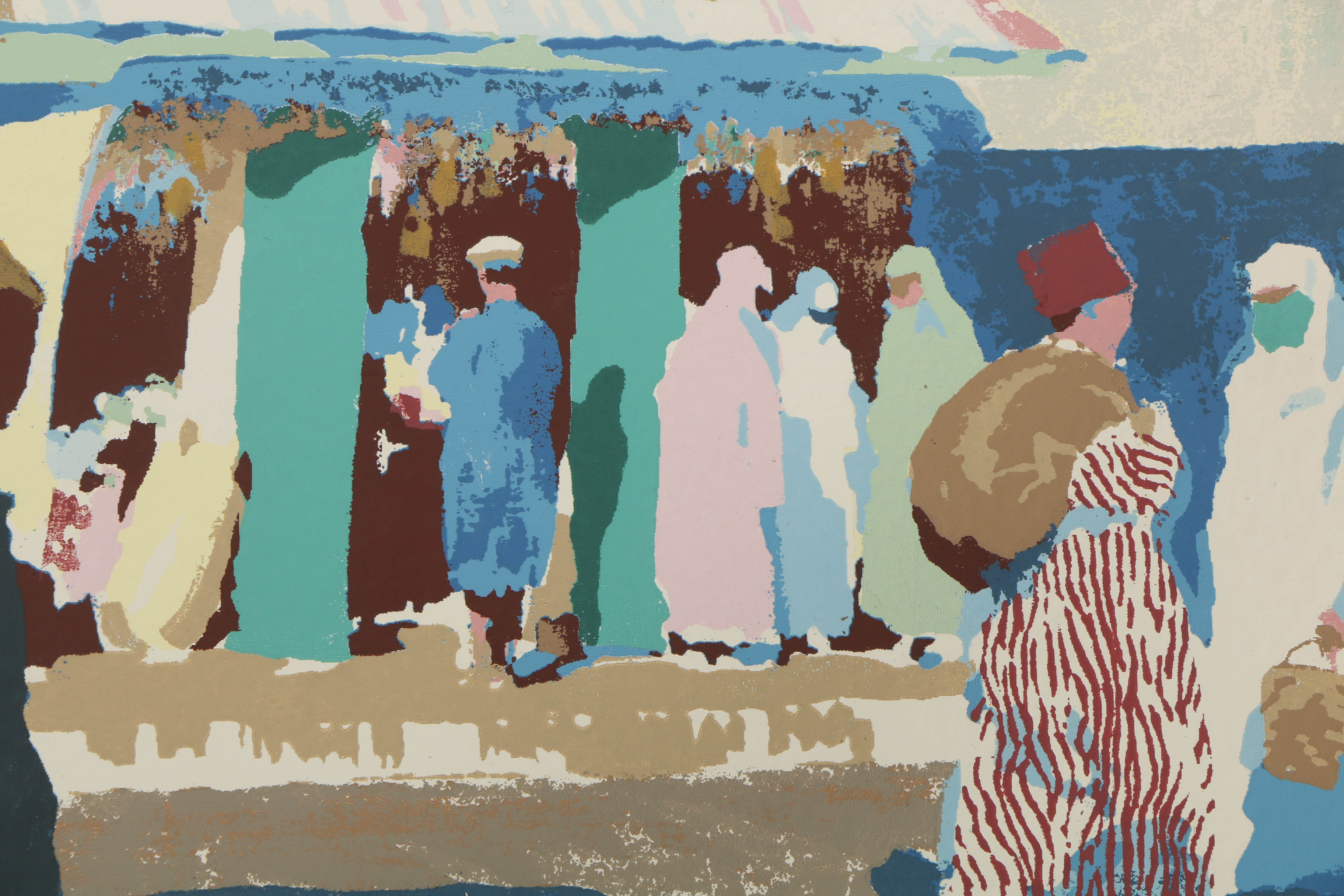 Variety of Francis Beaugureau Serigraphs on Board of Street Scenes